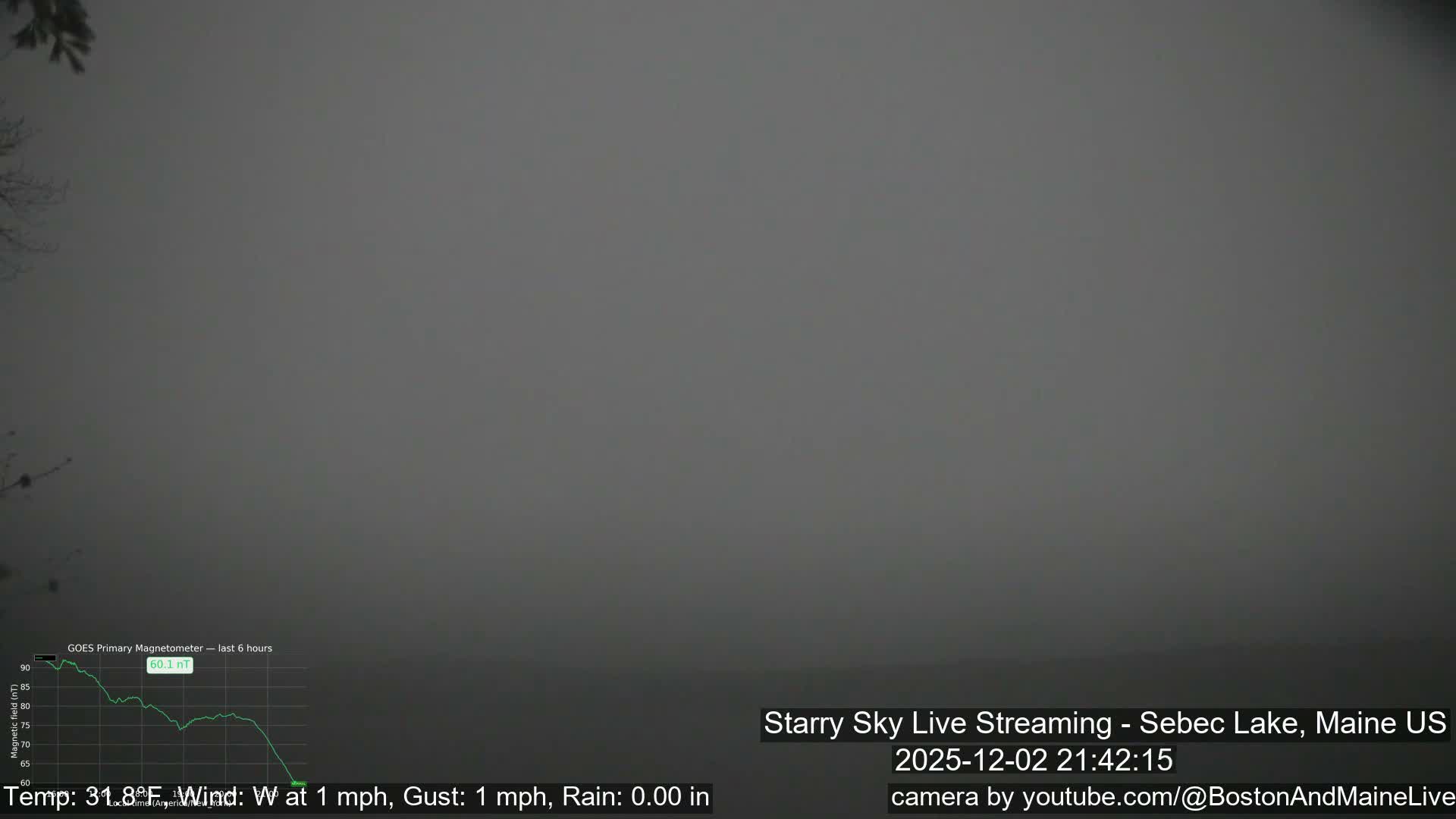 Sebec Lake, Aurora, Stars, Meteors, Chill Relax Star Live Cam - East  Millinocket, Maine , USA