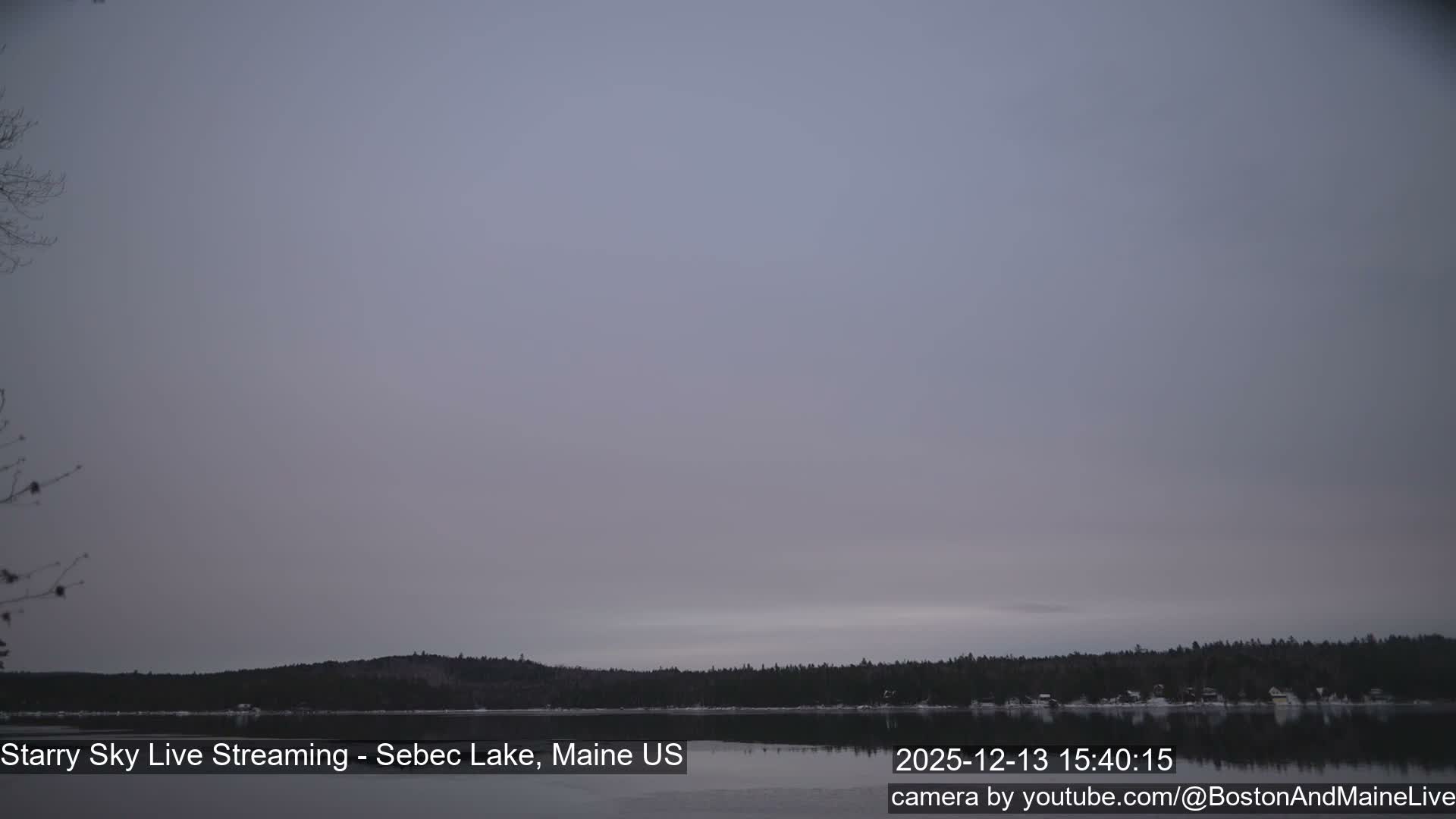 Sebec Lake, Aurora, Stars, Meteors, Chill Relax Star Live Cam - East  Millinocket, Maine , USA
