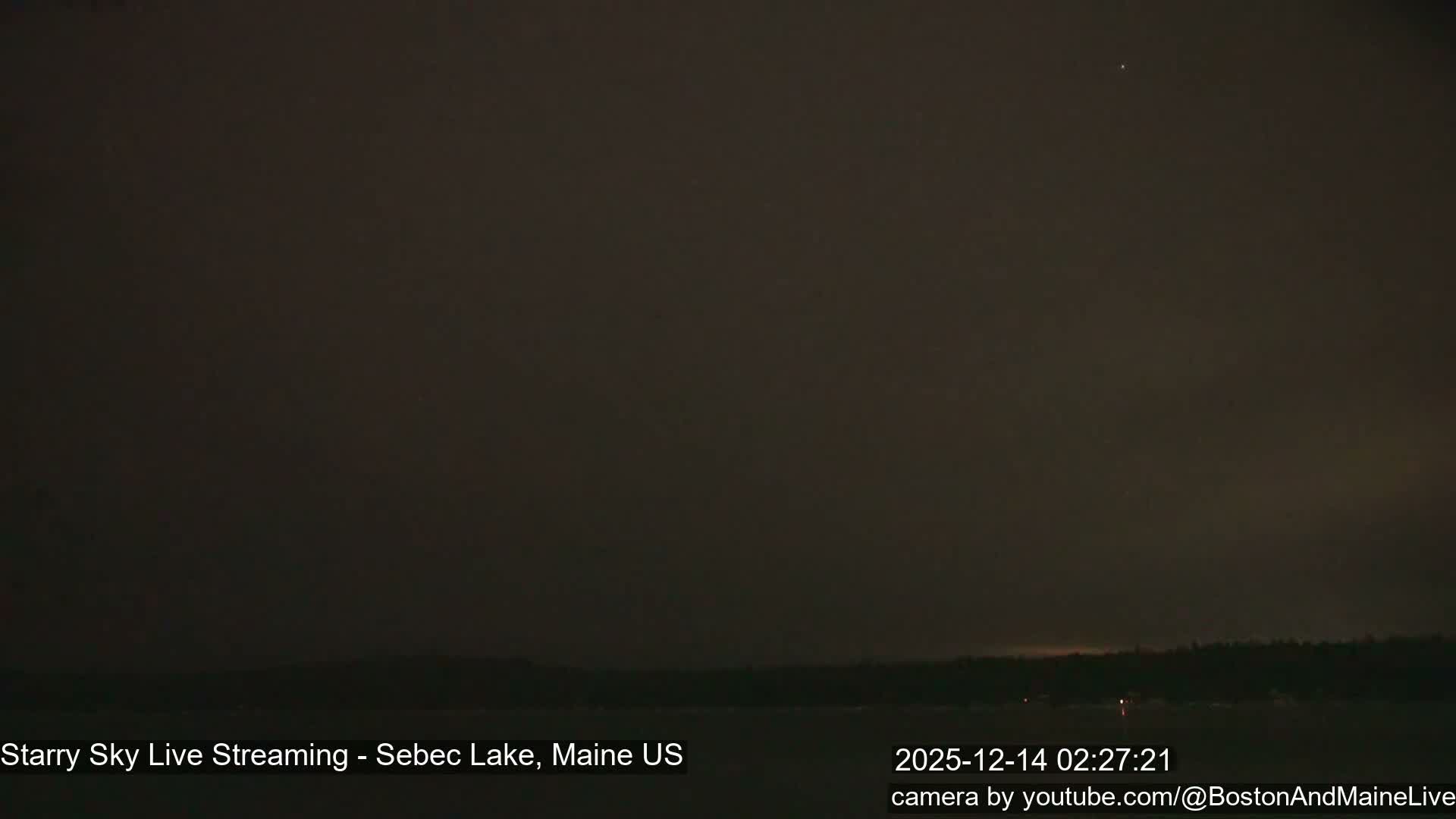 Sebec Lake, Aurora, Stars, Meteors, Chill Relax Star Live Cam - East  Millinocket, Maine , USA
