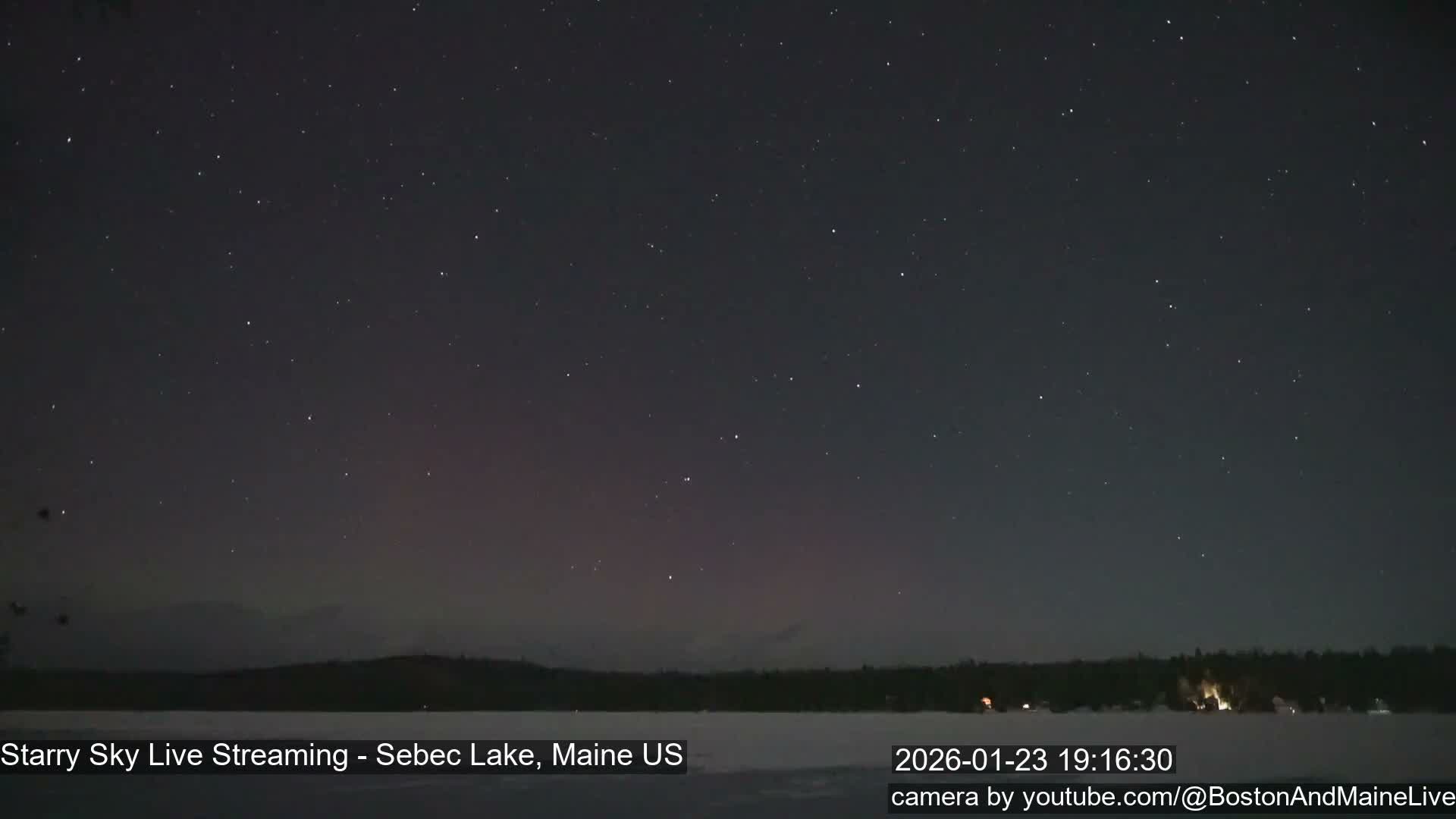 Sebec Lake, Aurora, Stars, Meteors, Chill Relax Star Live Cam - East  Millinocket, Maine , USA