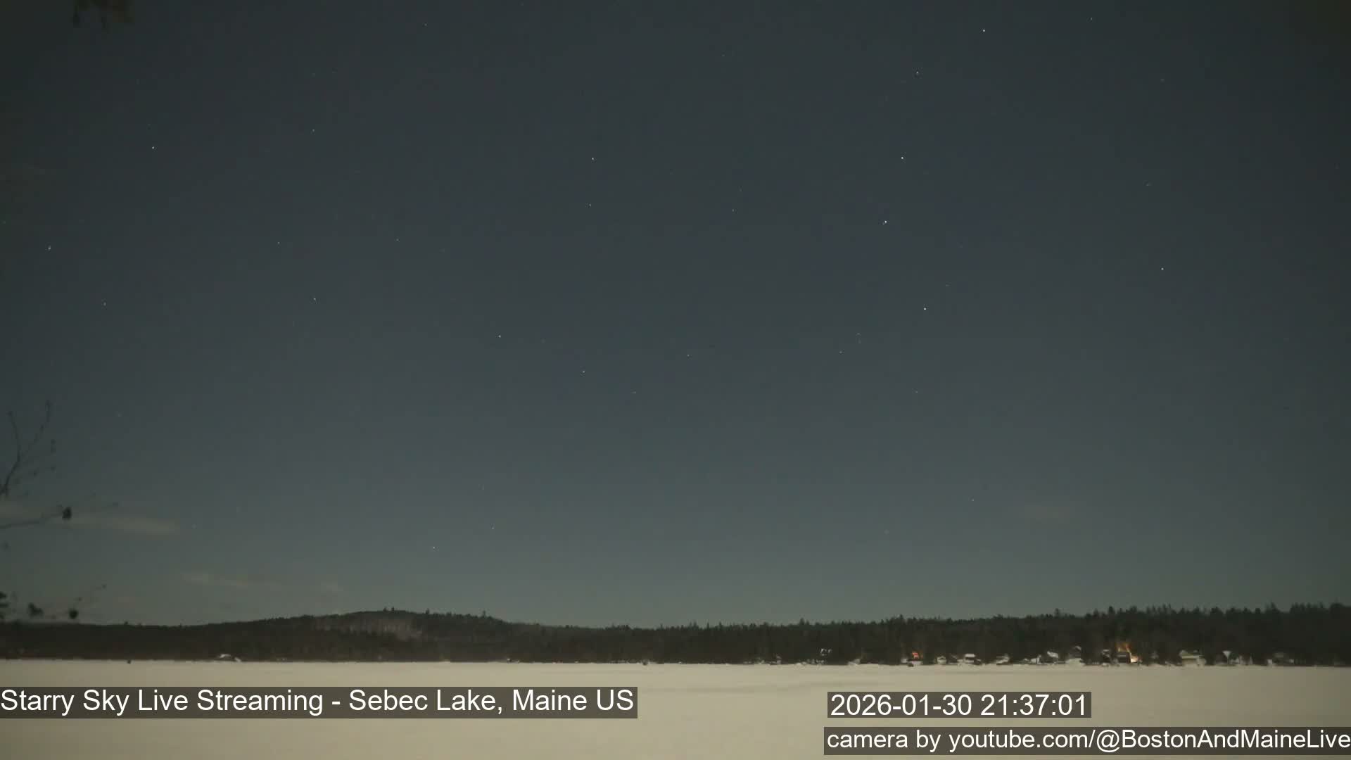 Sebec Lake, Aurora, Stars, Meteors, Chill Relax Star Live Cam - East  Millinocket, Maine , USA