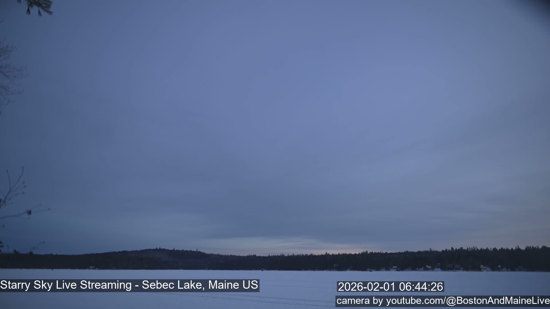 Sebec Lake, Aurora, Stars, Meteors, Chill Relax Star Live Cam - East  Millinocket, Maine , USA