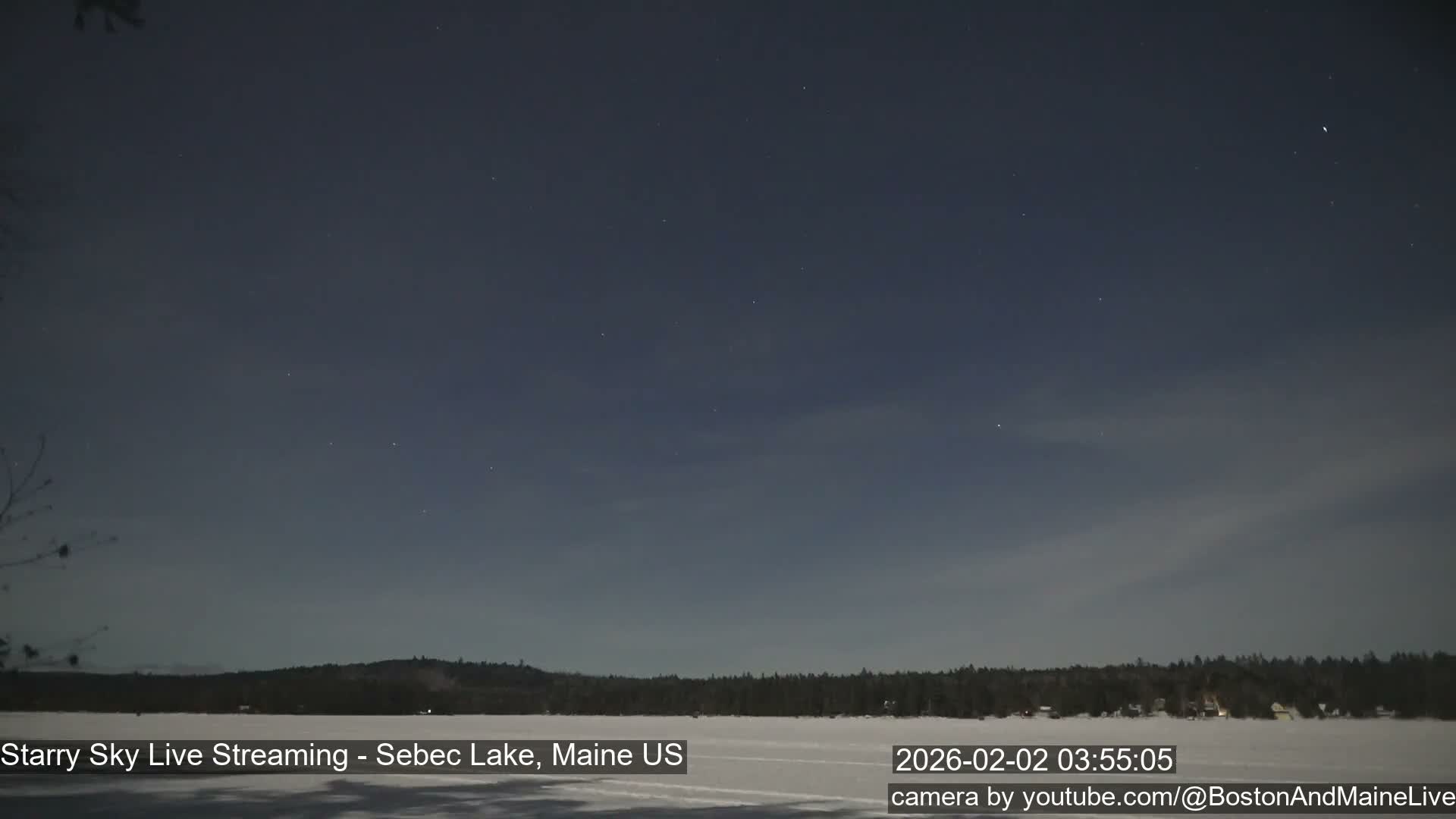 Sebec Lake, Aurora, Stars, Meteors, Chill Relax Star Live Cam - East  Millinocket, Maine , USA