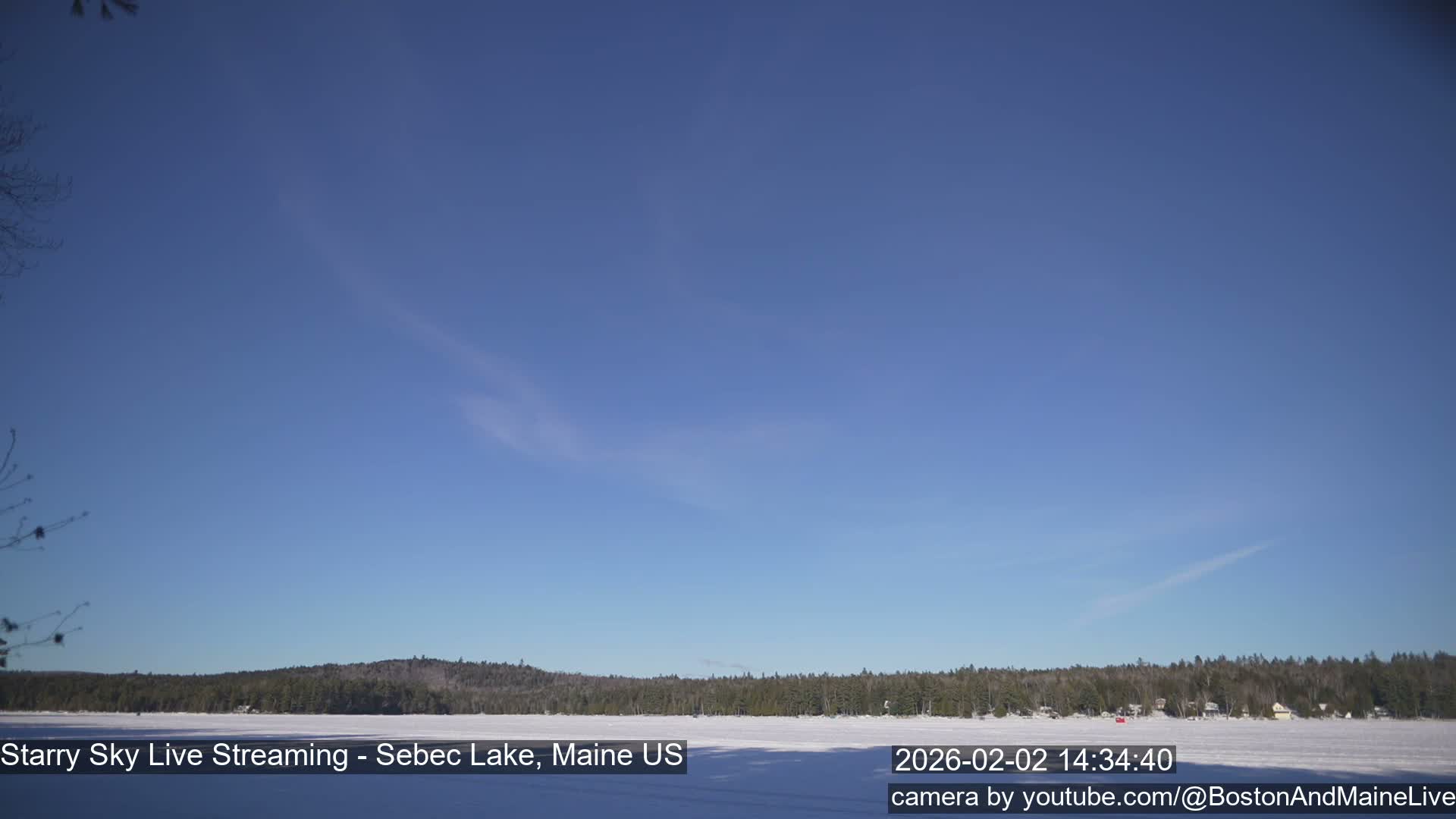 Sebec Lake, Aurora, Stars, Meteors, Chill Relax Star Live Cam - East  Millinocket, Maine , USA