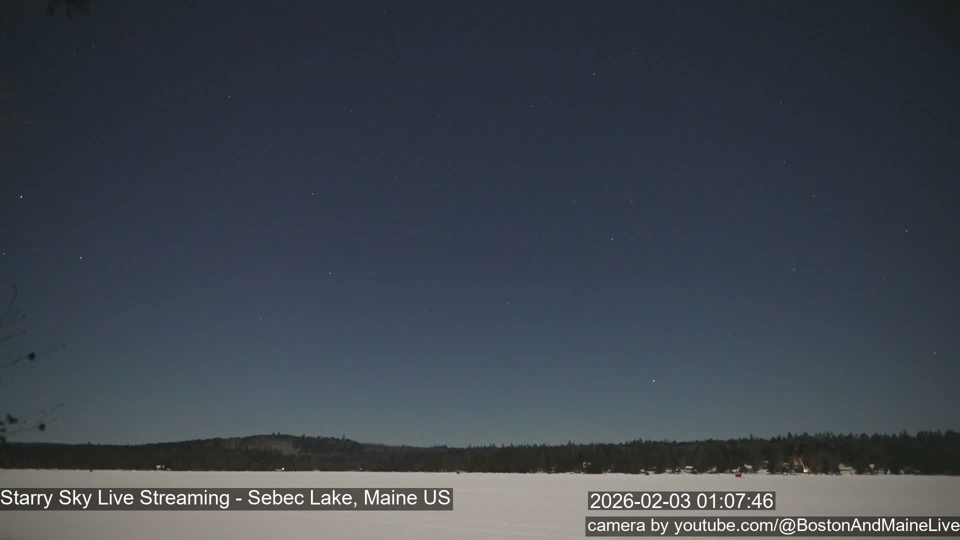 Sebec Lake, Aurora, Stars, Meteors, Chill Relax Star Live Cam - East  Millinocket, Maine , USA