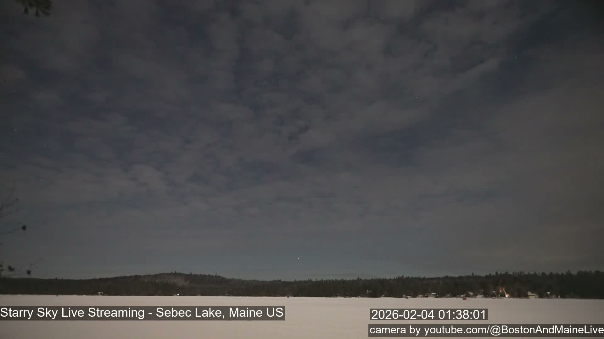 Sebec Lake, Aurora, Stars, Meteors, Chill Relax Star Live Cam - East  Millinocket, Maine , USA