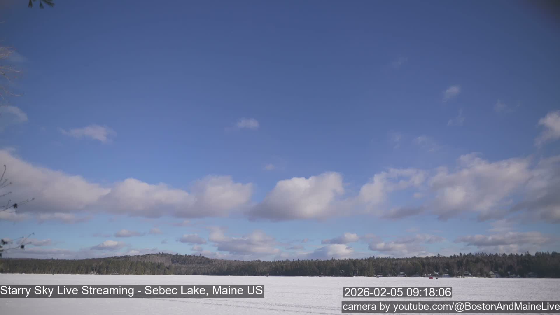 Sebec Lake, Aurora, Stars, Meteors, Chill Relax Star Live Cam - East  Millinocket, Maine , USA