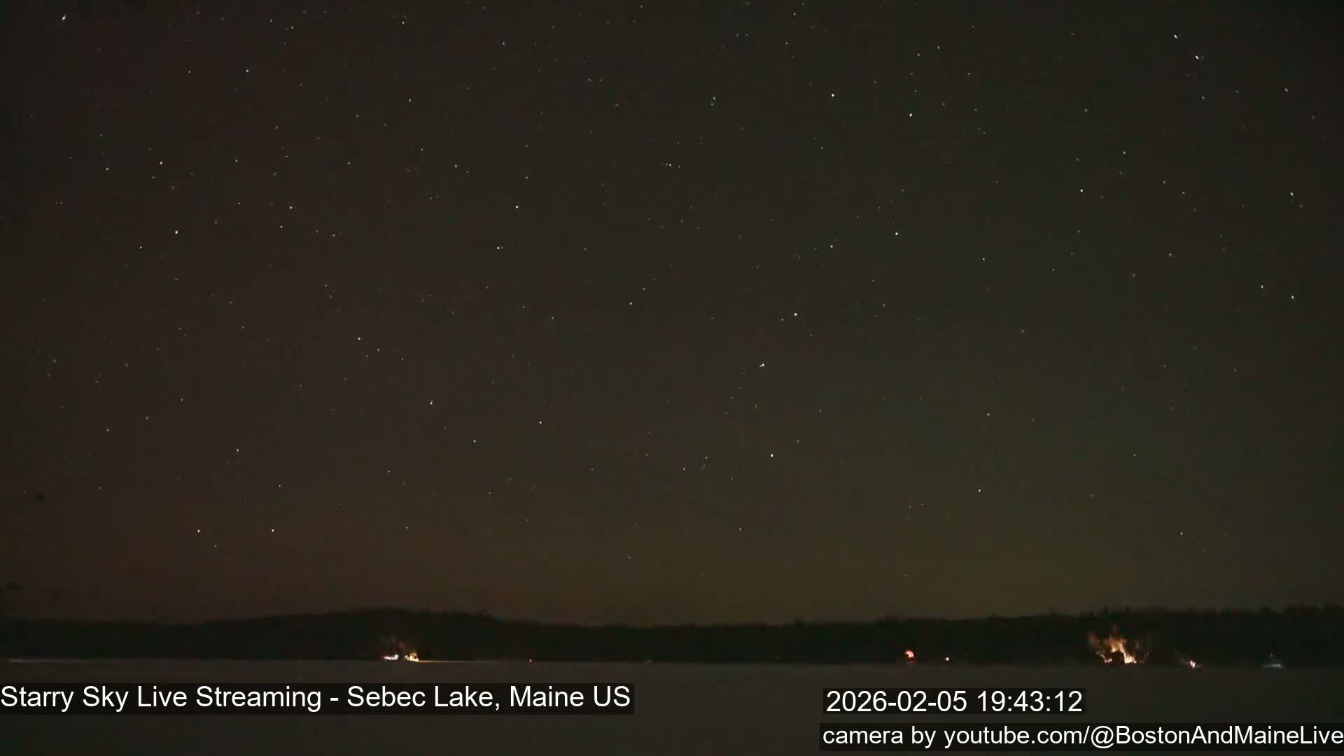 Sebec Lake, Aurora, Stars, Meteors, Chill Relax Star Live Cam - East  Millinocket, Maine , USA