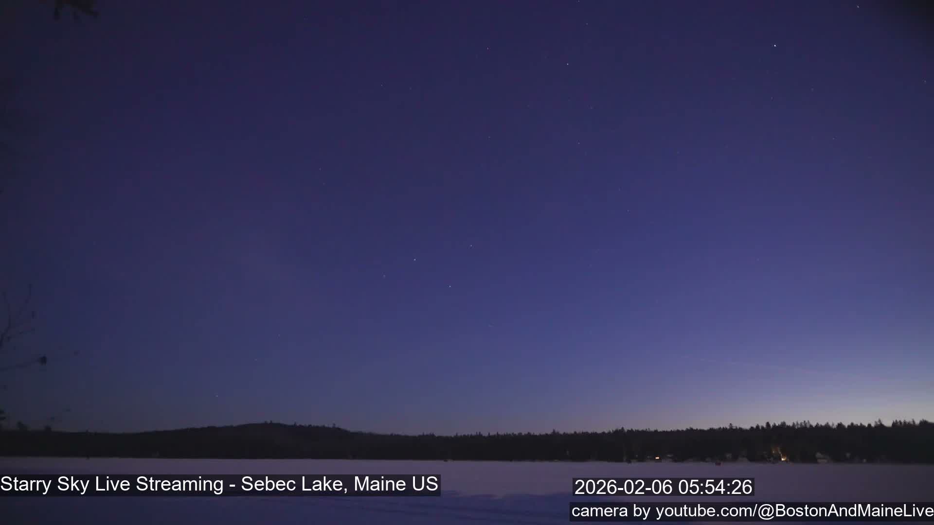 Sebec Lake, Aurora, Stars, Meteors, Chill Relax Star Live Cam - East  Millinocket, Maine , USA