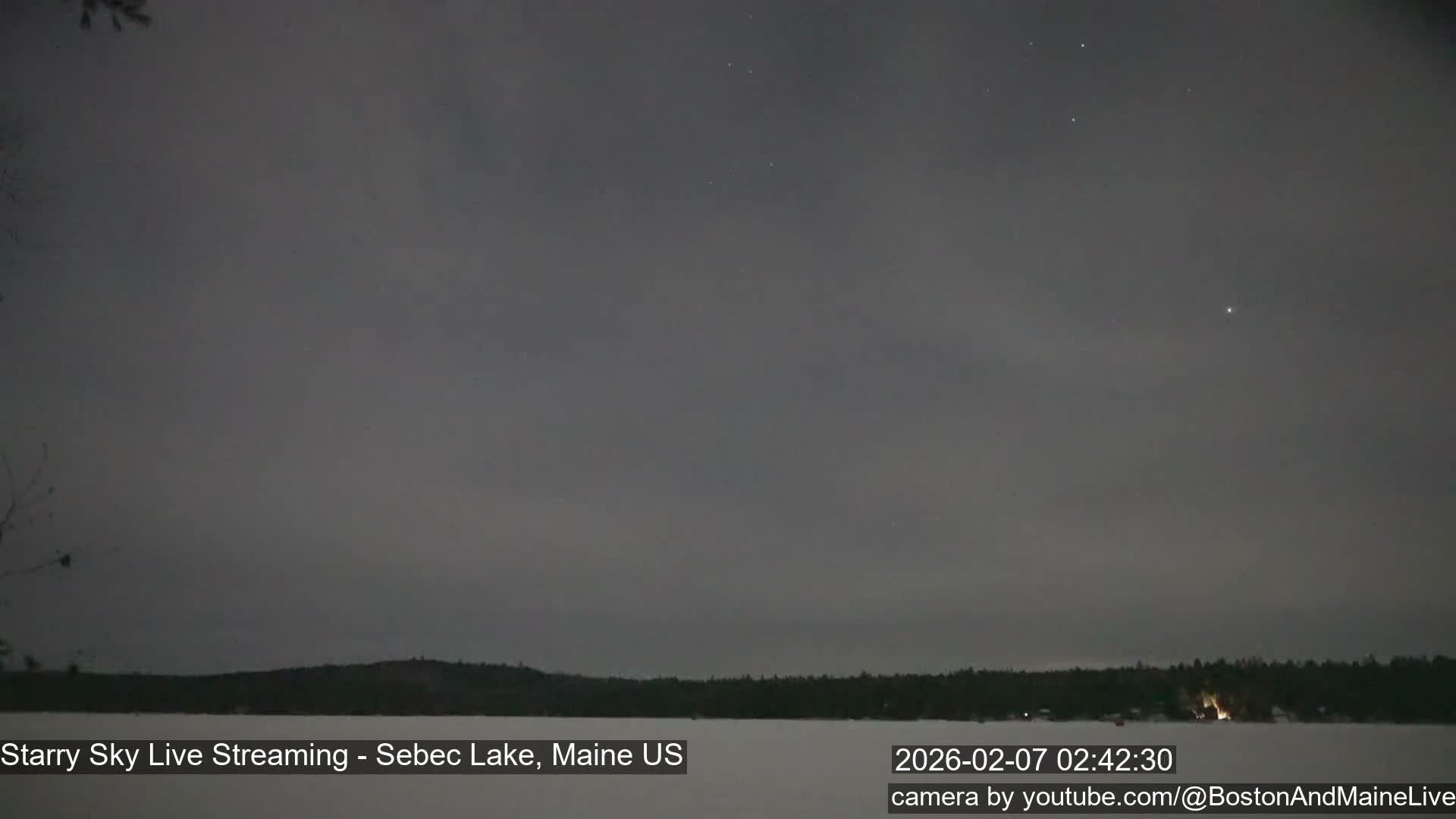 Sebec Lake, Aurora, Stars, Meteors, Chill Relax Star Live Cam - East  Millinocket, Maine , USA