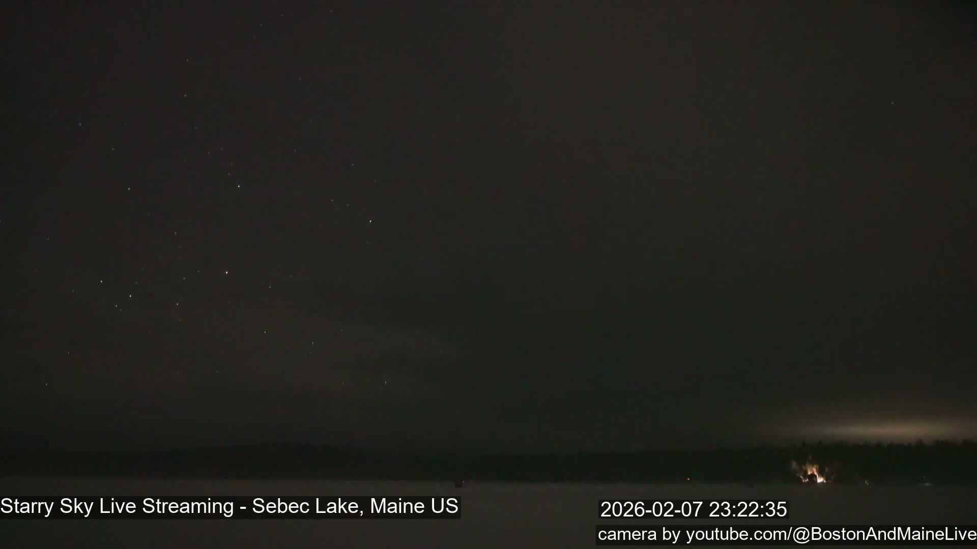 Sebec Lake, Aurora, Stars, Meteors, Chill Relax Star Live Cam - East  Millinocket, Maine , USA