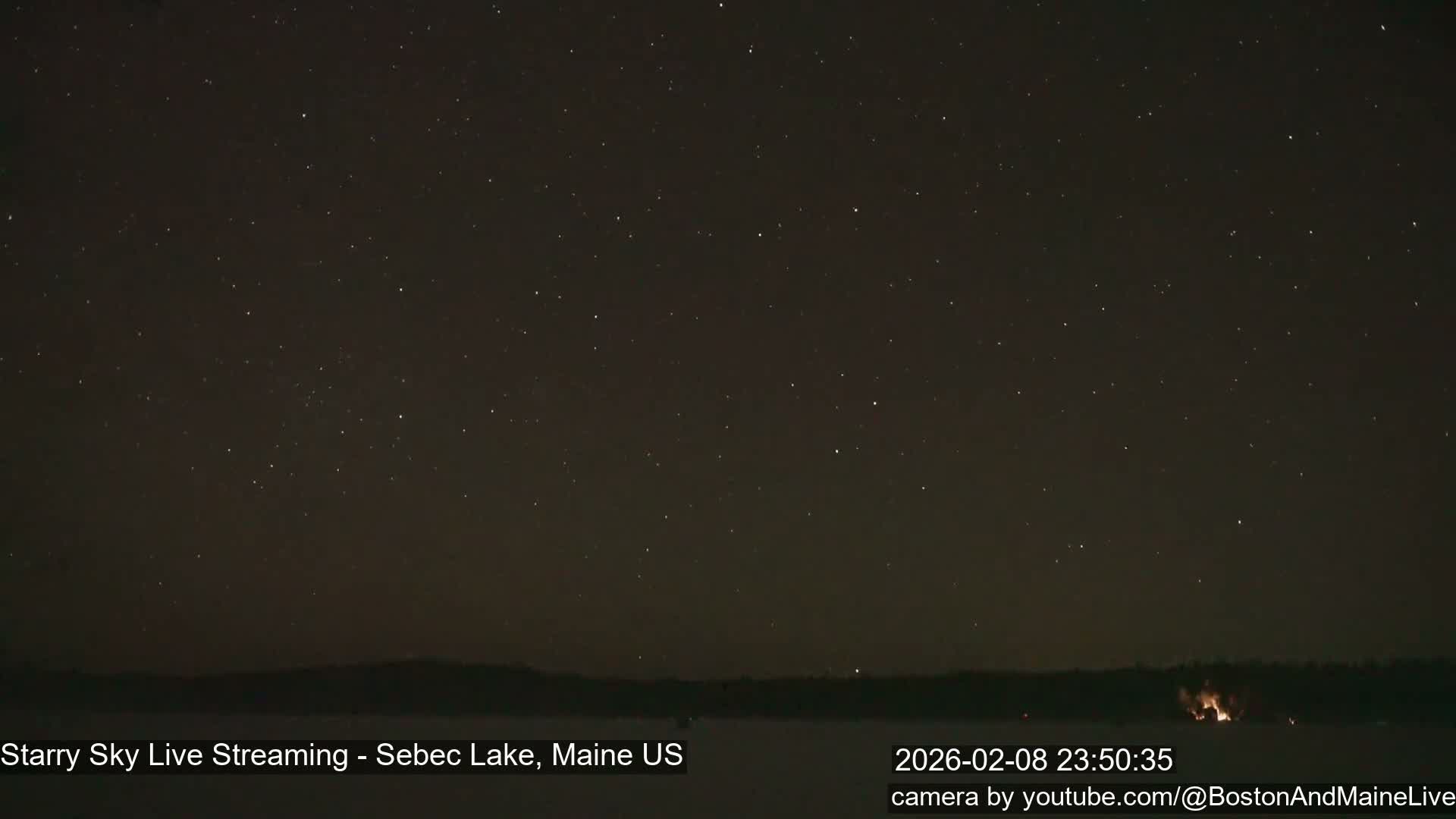 Sebec Lake, Aurora, Stars, Meteors, Chill Relax Star Live Cam - East  Millinocket, Maine , USA