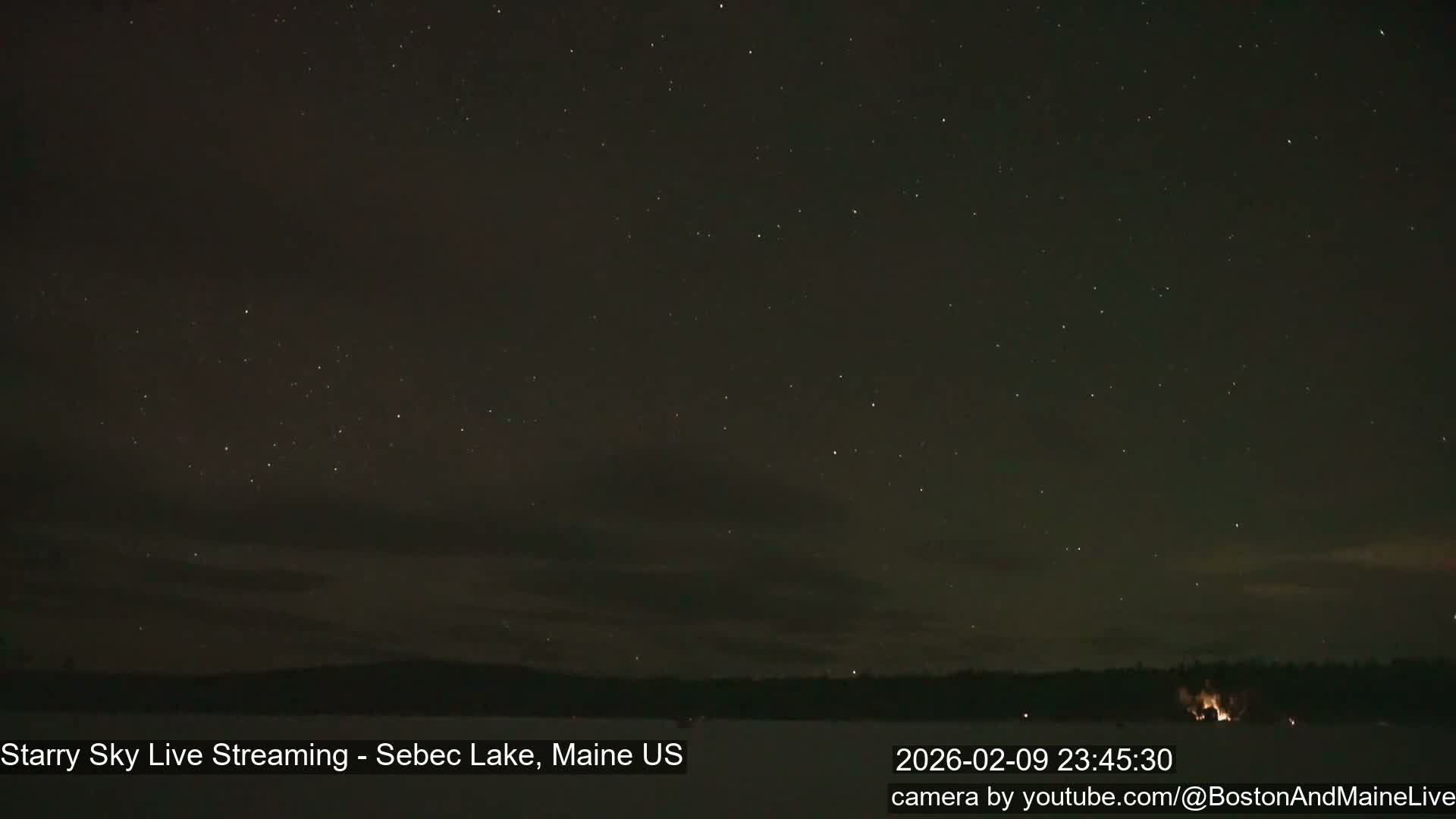 Sebec Lake, Aurora, Stars, Meteors, Chill Relax Star Live Cam - East  Millinocket, Maine , USA