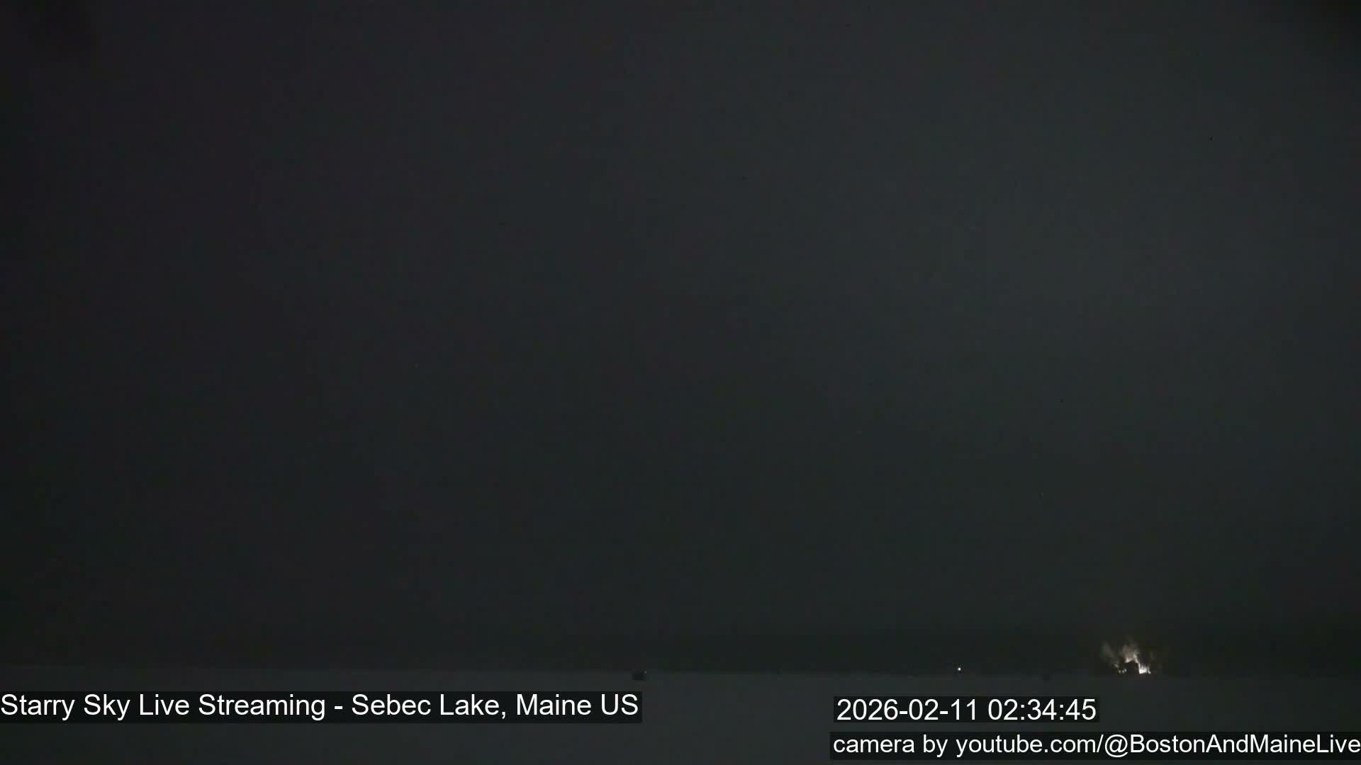 Sebec Lake, Aurora, Stars, Meteors, Chill Relax Star Live Cam - East  Millinocket, Maine , USA