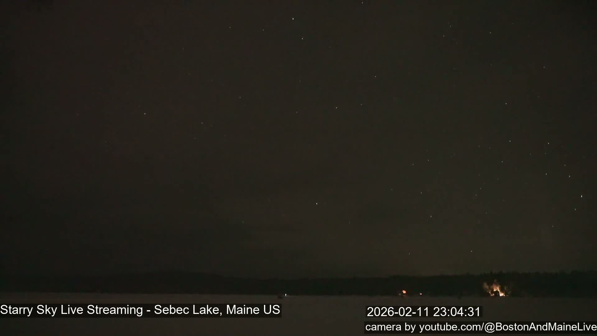 Sebec Lake, Aurora, Stars, Meteors, Chill Relax Star Live Cam - East  Millinocket, Maine , USA