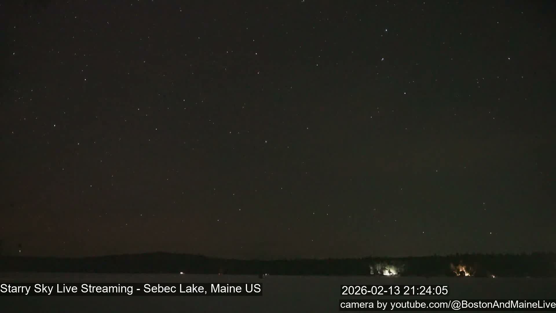 Sebec Lake, Aurora, Stars, Meteors, Chill Relax Star Live Cam - East  Millinocket, Maine , USA