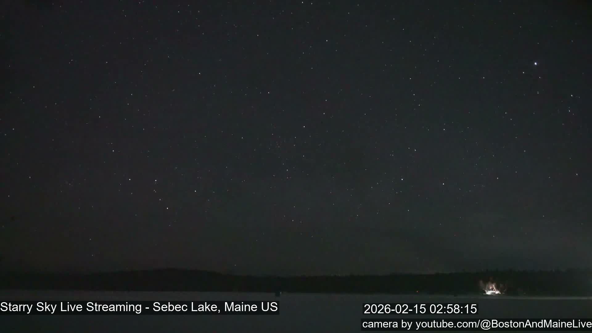 Sebec Lake, Aurora, Stars, Meteors, Chill Relax Star Live Cam - East  Millinocket, Maine , USA