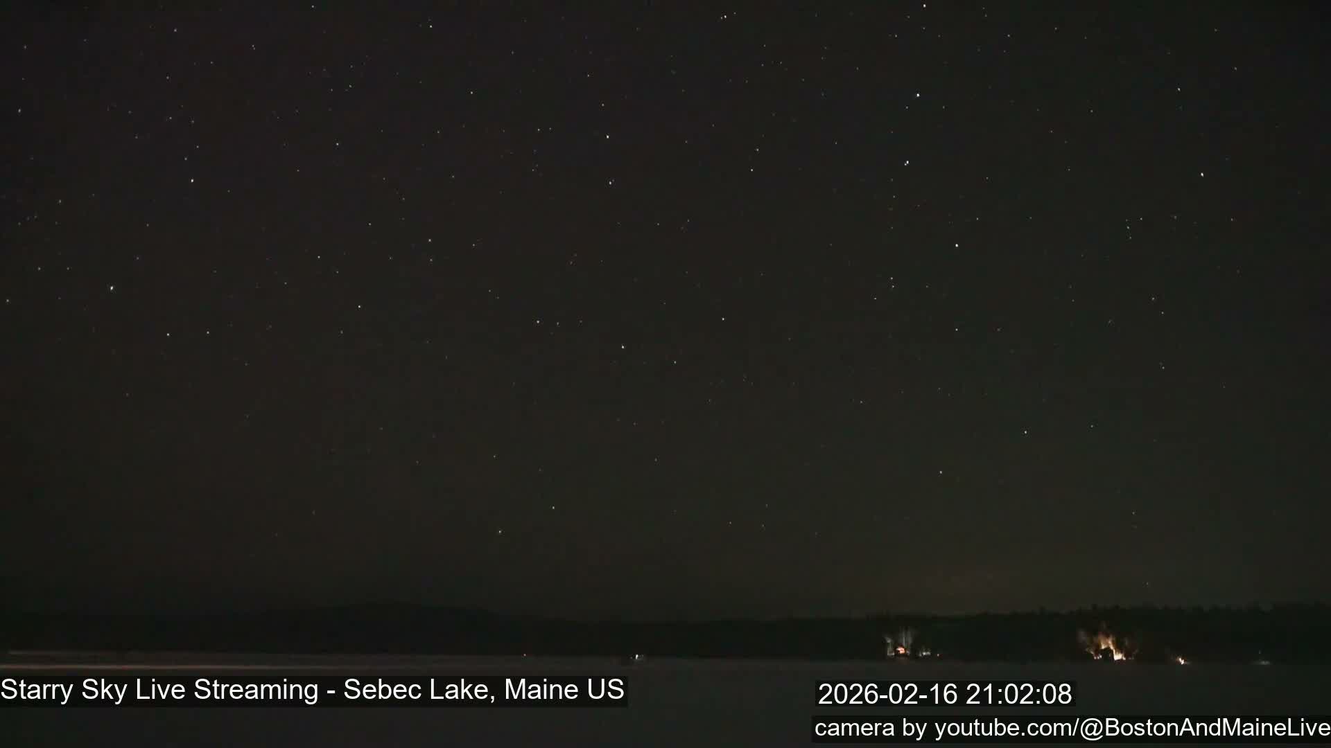 Sebec Lake, Aurora, Stars, Meteors, Chill Relax Star Live Cam - East  Millinocket, Maine , USA