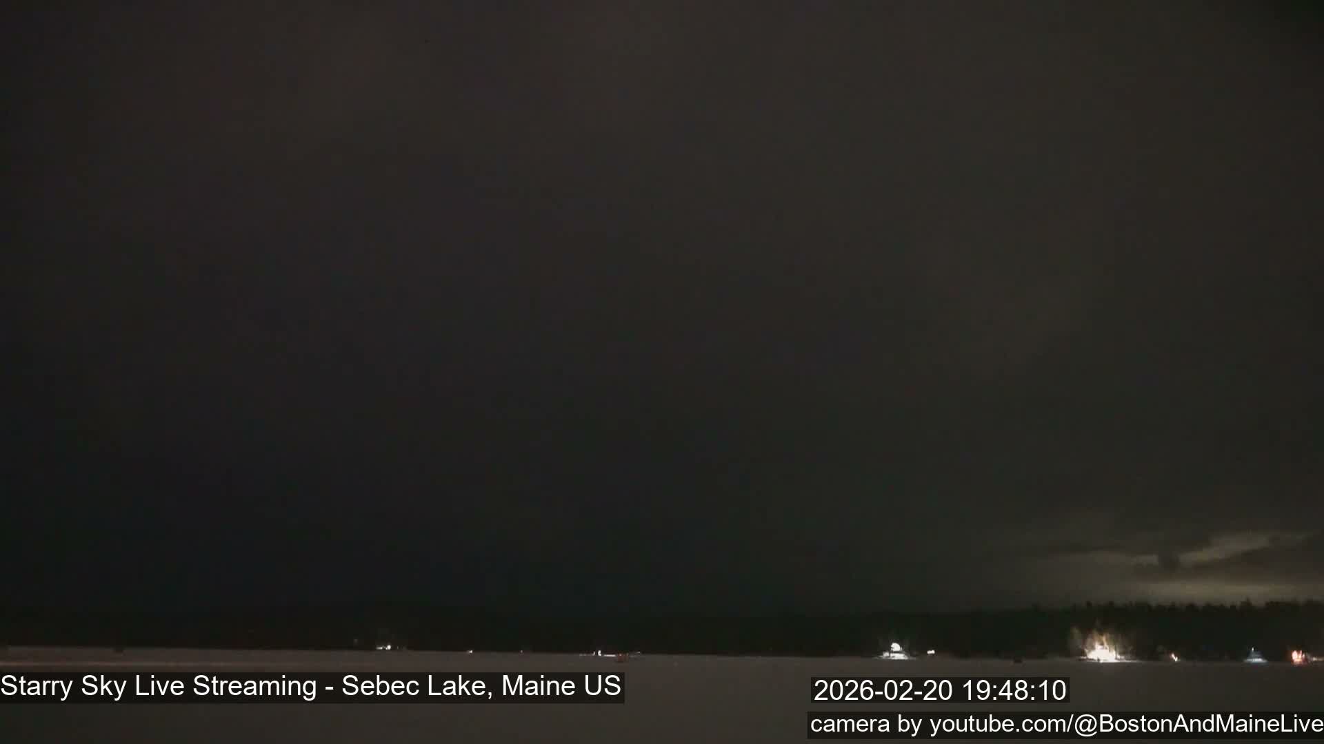 Sebec Lake, Aurora, Stars, Meteors, Chill Relax Star Live Cam - East  Millinocket, Maine , USA