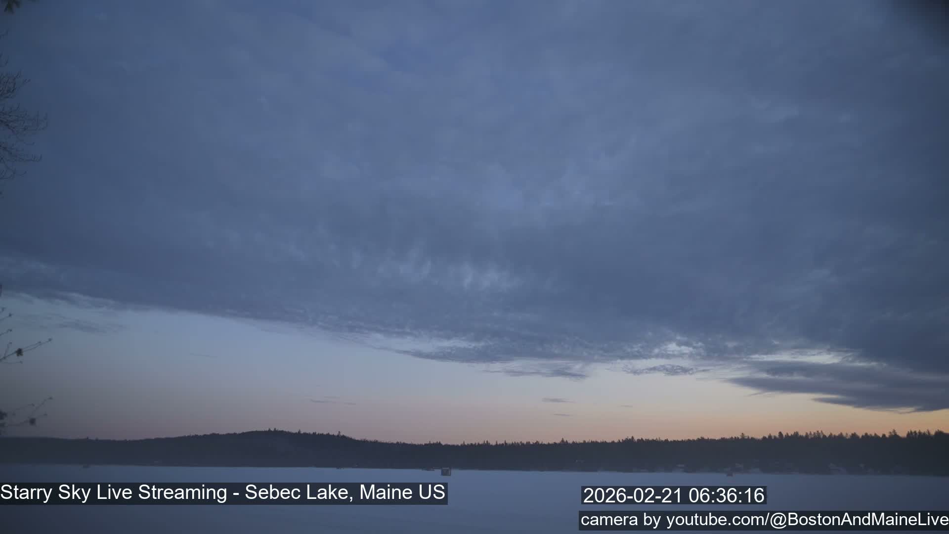 Sebec Lake, Aurora, Stars, Meteors, Chill Relax Star Live Cam - East  Millinocket, Maine , USA
