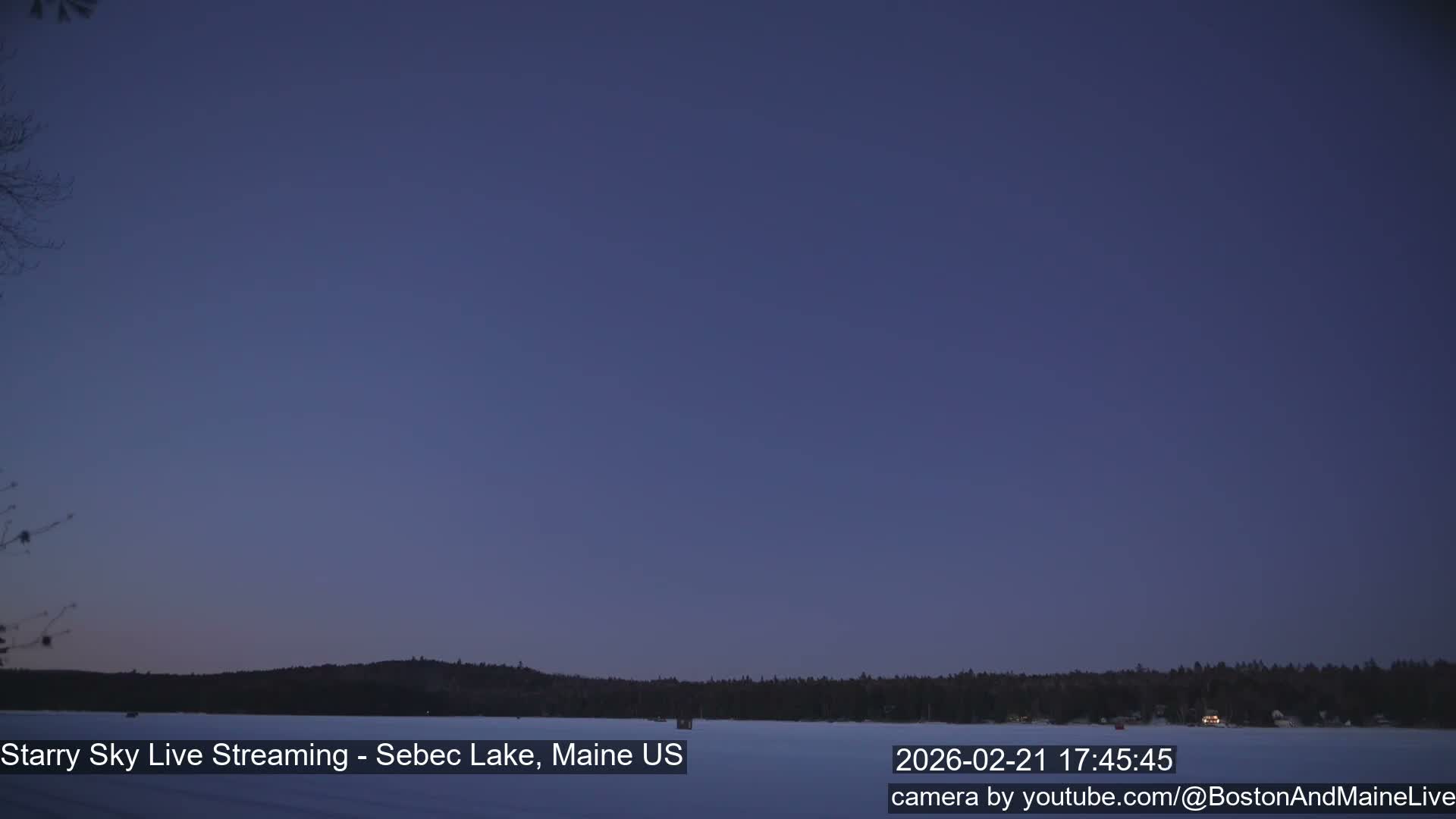 Sebec Lake, Aurora, Stars, Meteors, Chill Relax Star Live Cam - East  Millinocket, Maine , USA