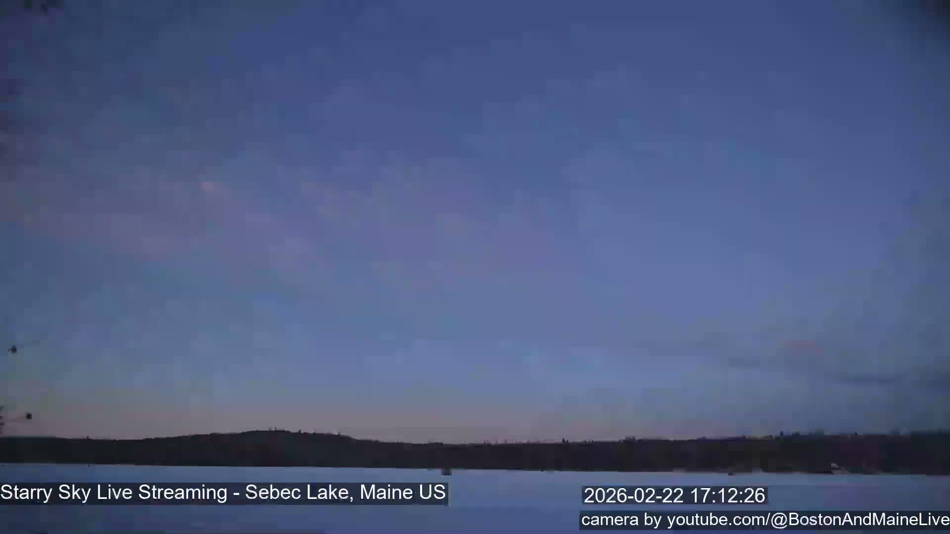 Sebec Lake, Aurora, Stars, Meteors, Chill Relax Star Live Cam - East  Millinocket, Maine , USA