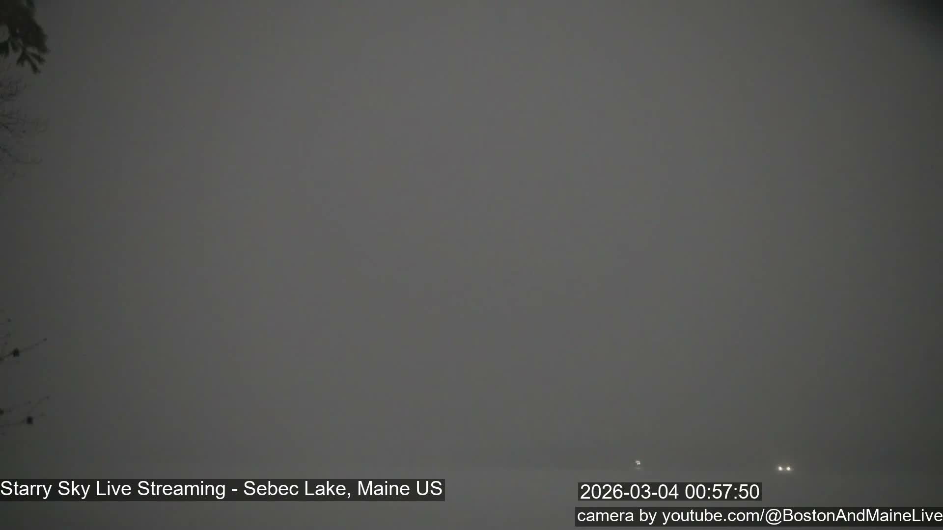 Sebec Lake, Aurora, Stars, Meteors, Chill Relax Star Live Cam - East  Millinocket, Maine , USA