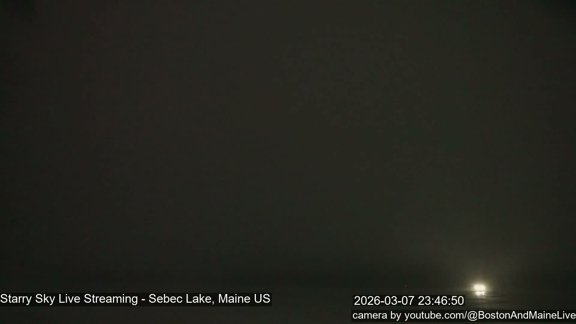 Sebec Lake, Aurora, Stars, Meteors, Chill Relax Star Live Cam - East  Millinocket, Maine , USA