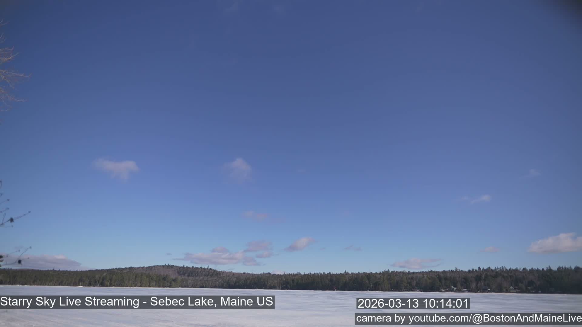 Sebec Lake, Aurora, Stars, Meteors, Chill Relax Star Live Cam - East  Millinocket, Maine , USA