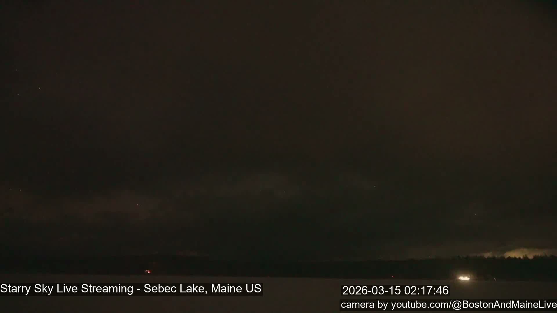 Sebec Lake, Aurora, Stars, Meteors, Chill Relax Star Live Cam - East  Millinocket, Maine , USA