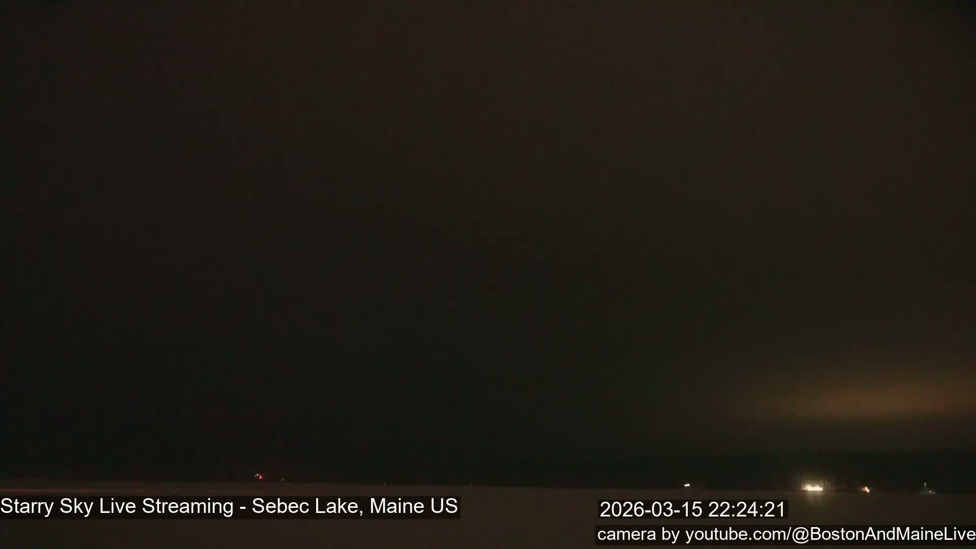 Sebec Lake, Aurora, Stars, Meteors, Chill Relax Star Live Cam - East  Millinocket, Maine , USA