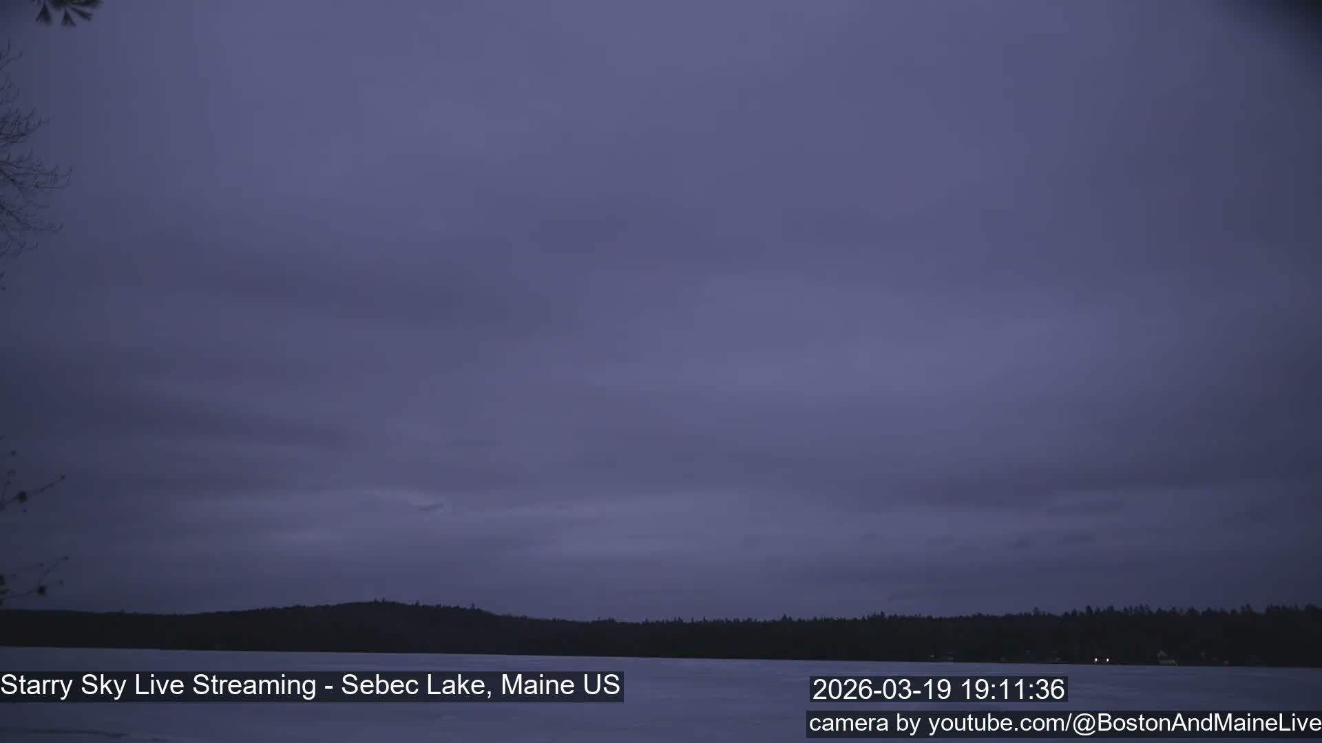 Sebec Lake, Aurora, Stars, Meteors, Chill Relax Star Live Cam - East  Millinocket, Maine , USA