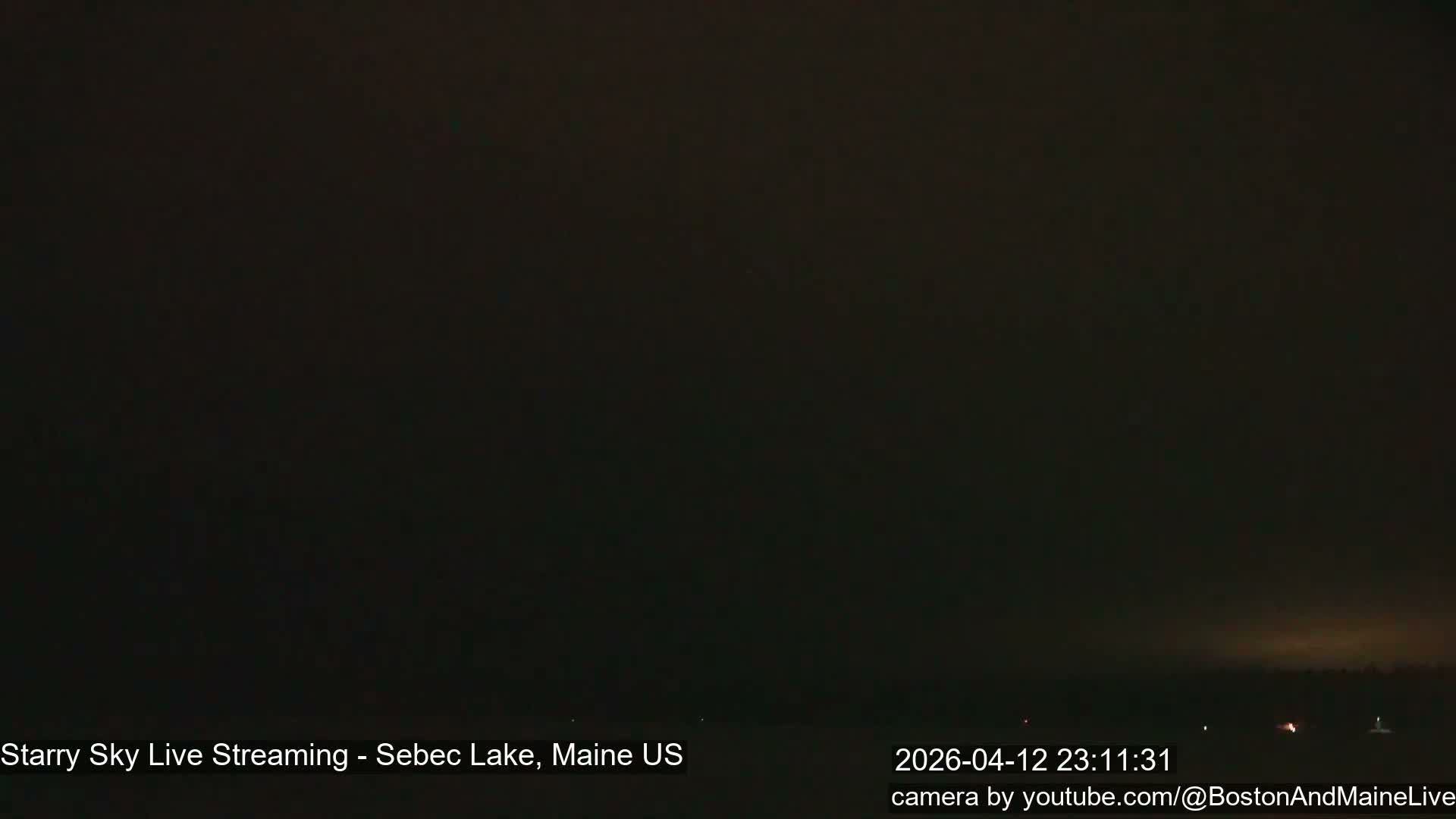 Sebec Lake, Aurora, Stars, Meteors, Chill Relax Star Live Cam - East  Millinocket, Maine , USA