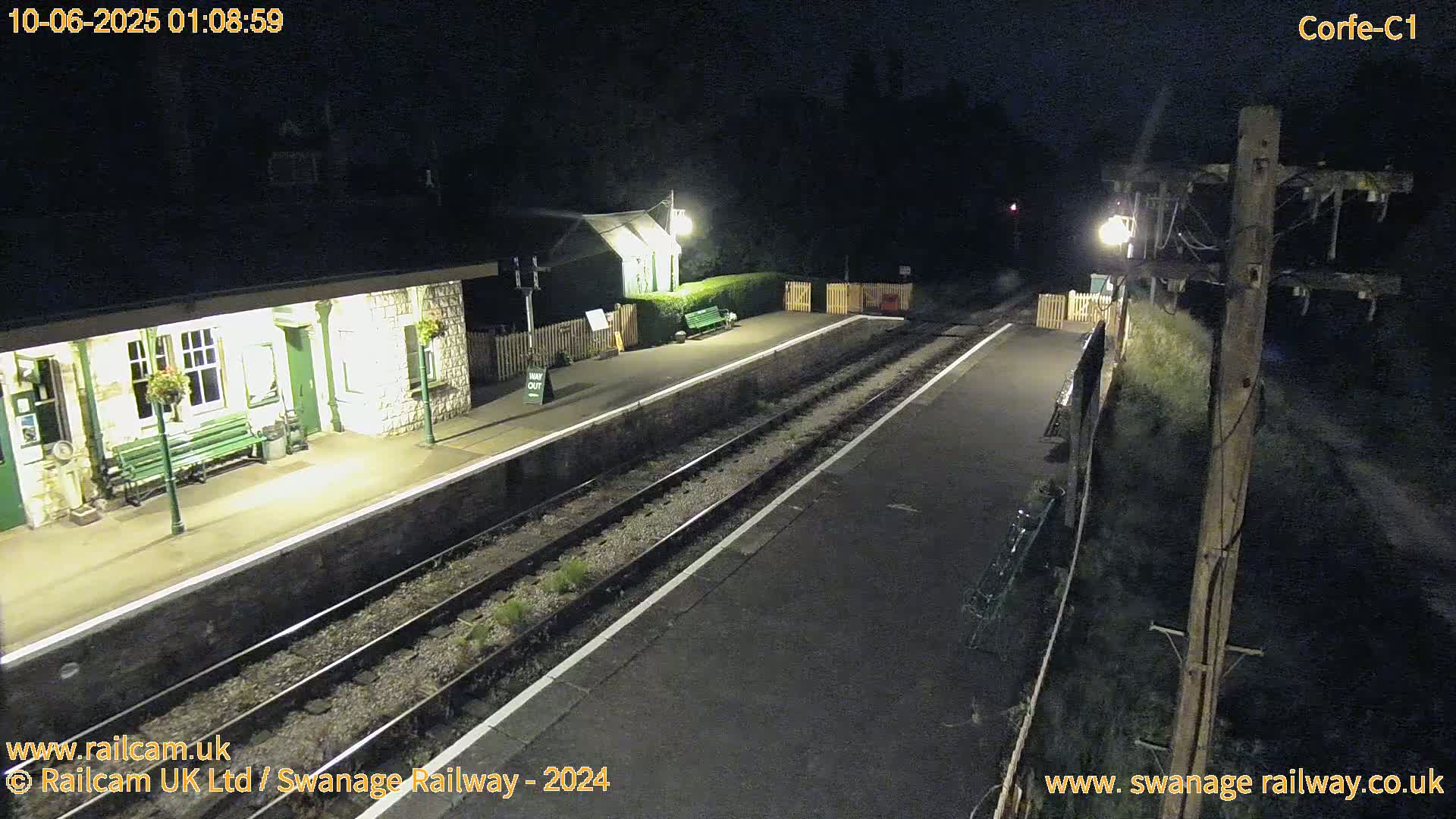 Corfe Castle View & Corfe Railway Station Live Cam - Purbeck, Dorset, South West, England, United Kingdom