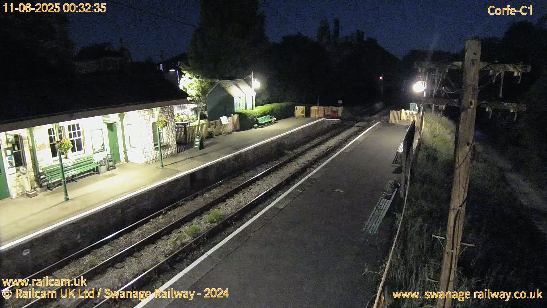 Corfe Castle View & Corfe Railway Station Live Cam - Purbeck, Dorset, South West, England, United Kingdom