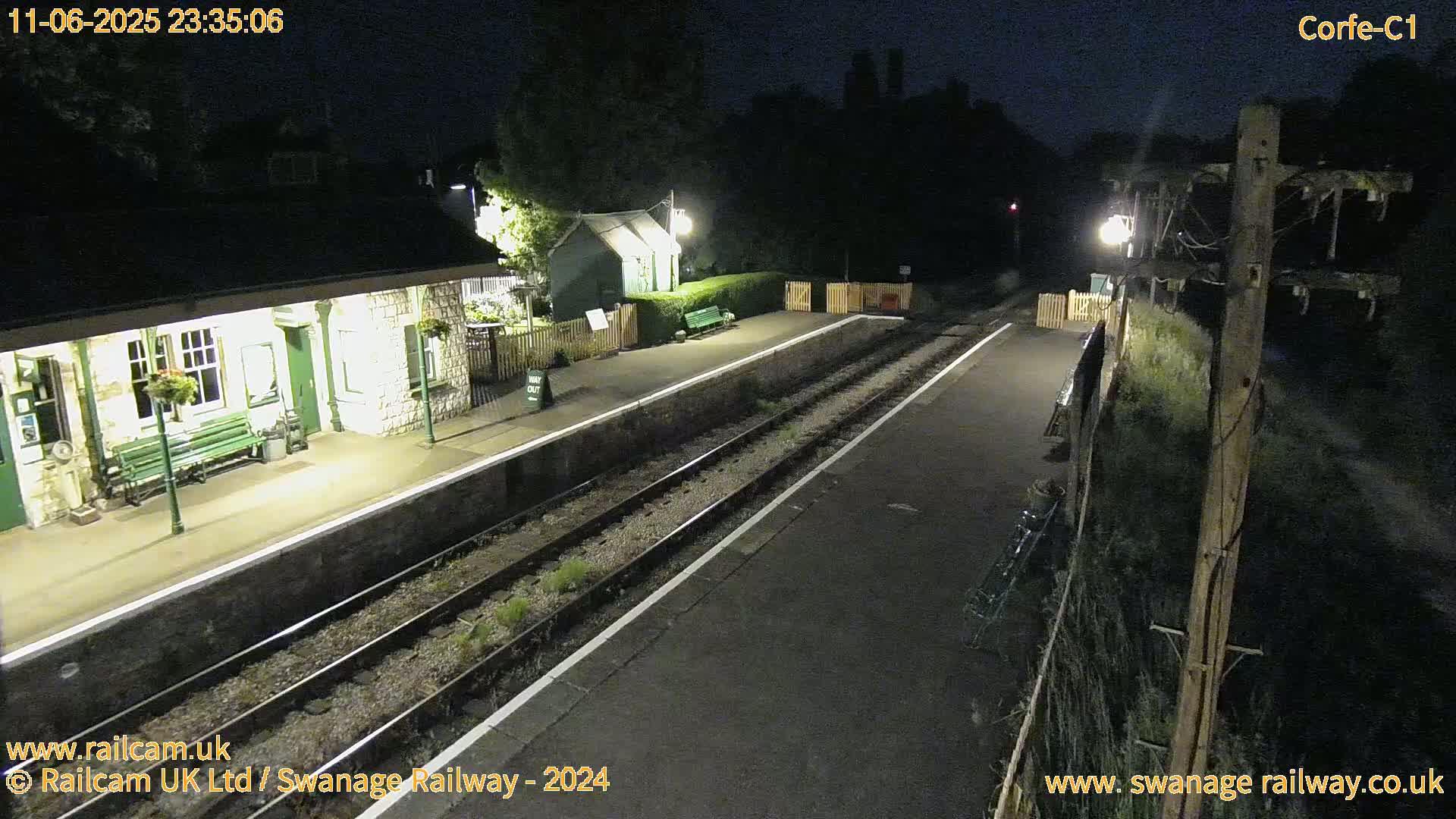 Corfe Castle View & Corfe Railway Station Live Cam - Purbeck, Dorset, South West, England, United Kingdom