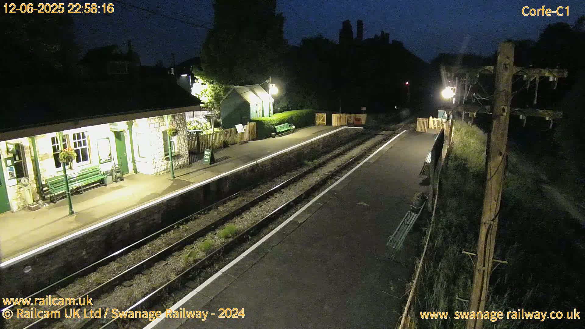 Corfe Castle View & Corfe Railway Station Live Cam - Purbeck, Dorset, South West, England, United Kingdom