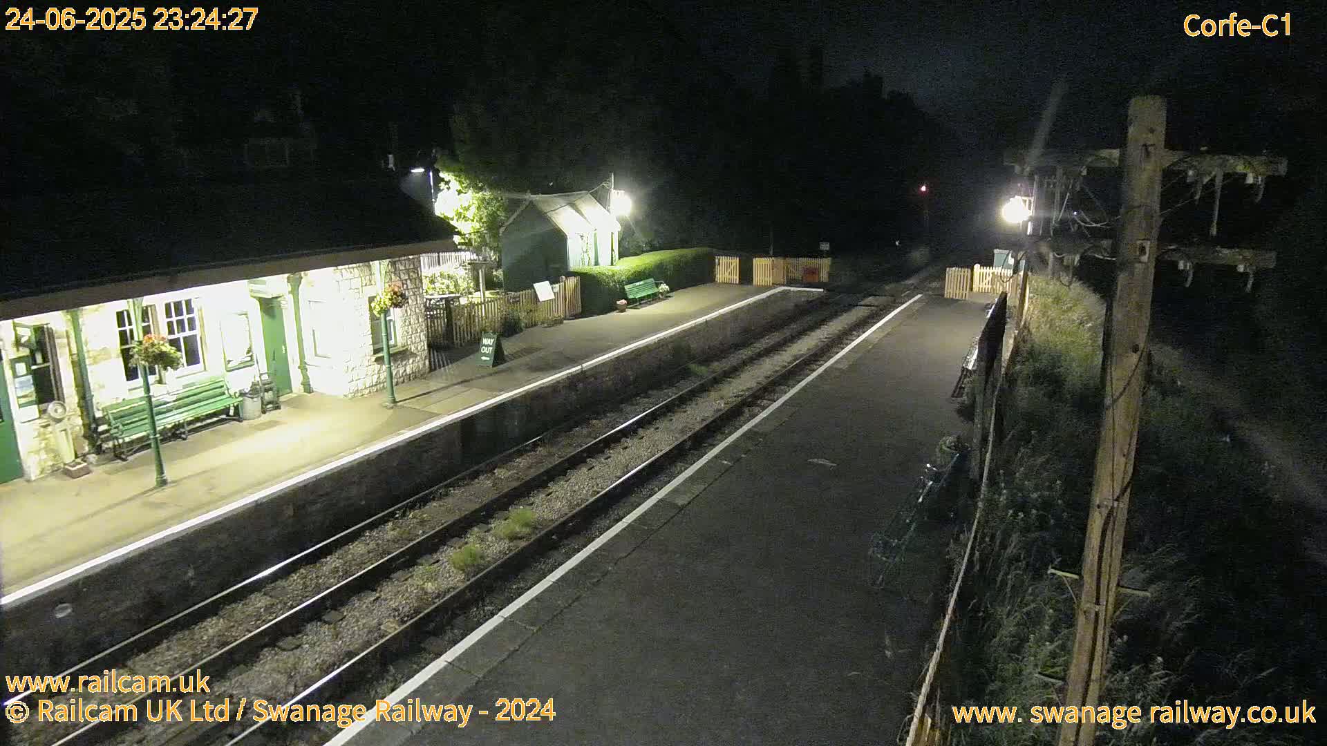 Corfe Castle View & Corfe Railway Station Live Cam - Purbeck, Dorset, South West, England, United Kingdom
