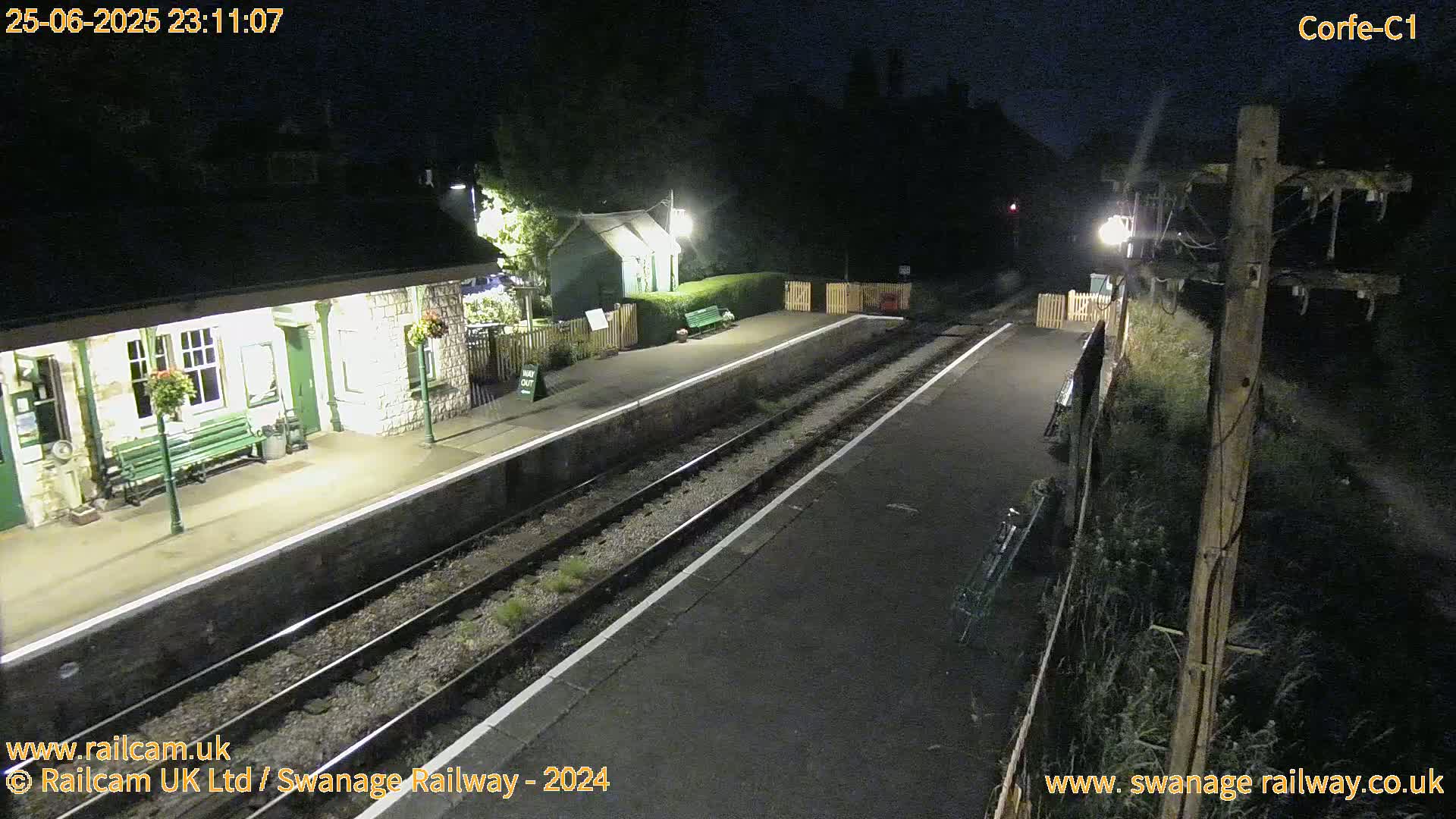 Corfe Castle View & Corfe Railway Station Live Cam - Purbeck, Dorset, South West, England, United Kingdom