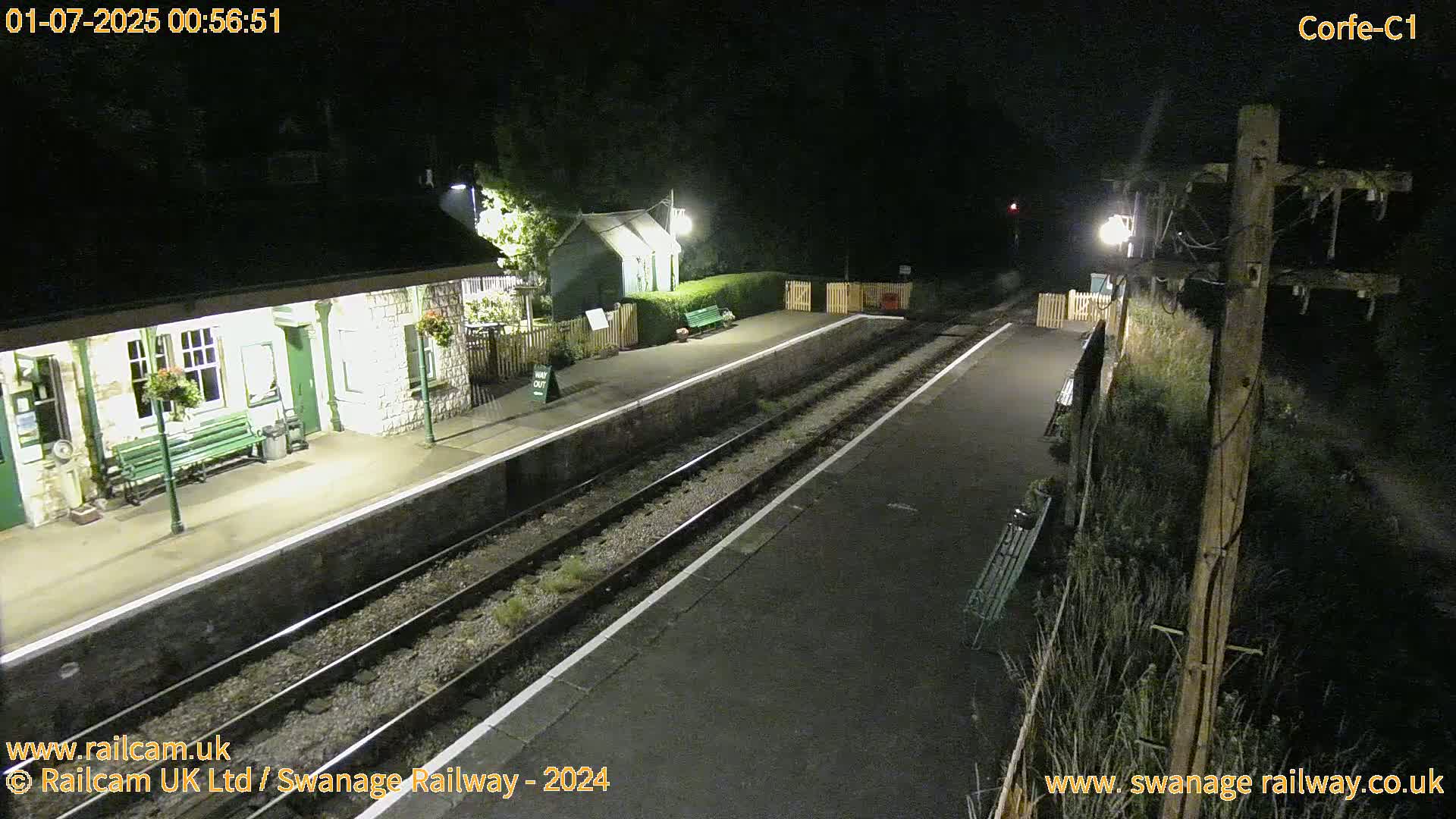 Corfe Castle View & Corfe Railway Station Live Cam - Purbeck, Dorset, South West, England, United Kingdom