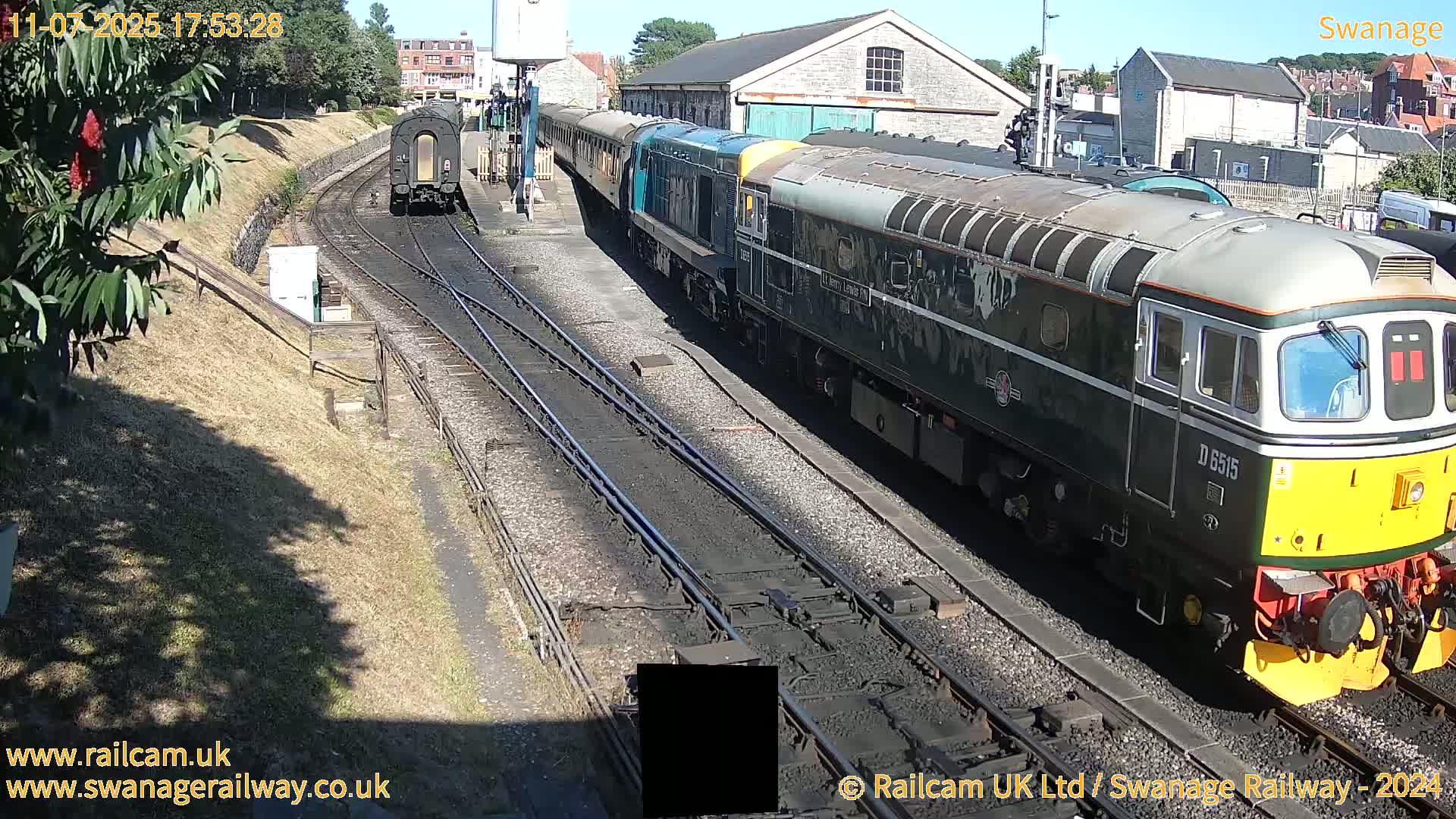 Corfe Castle View & Corfe Railway Station Live Cam - Purbeck, Dorset, South West, England, United Kingdom