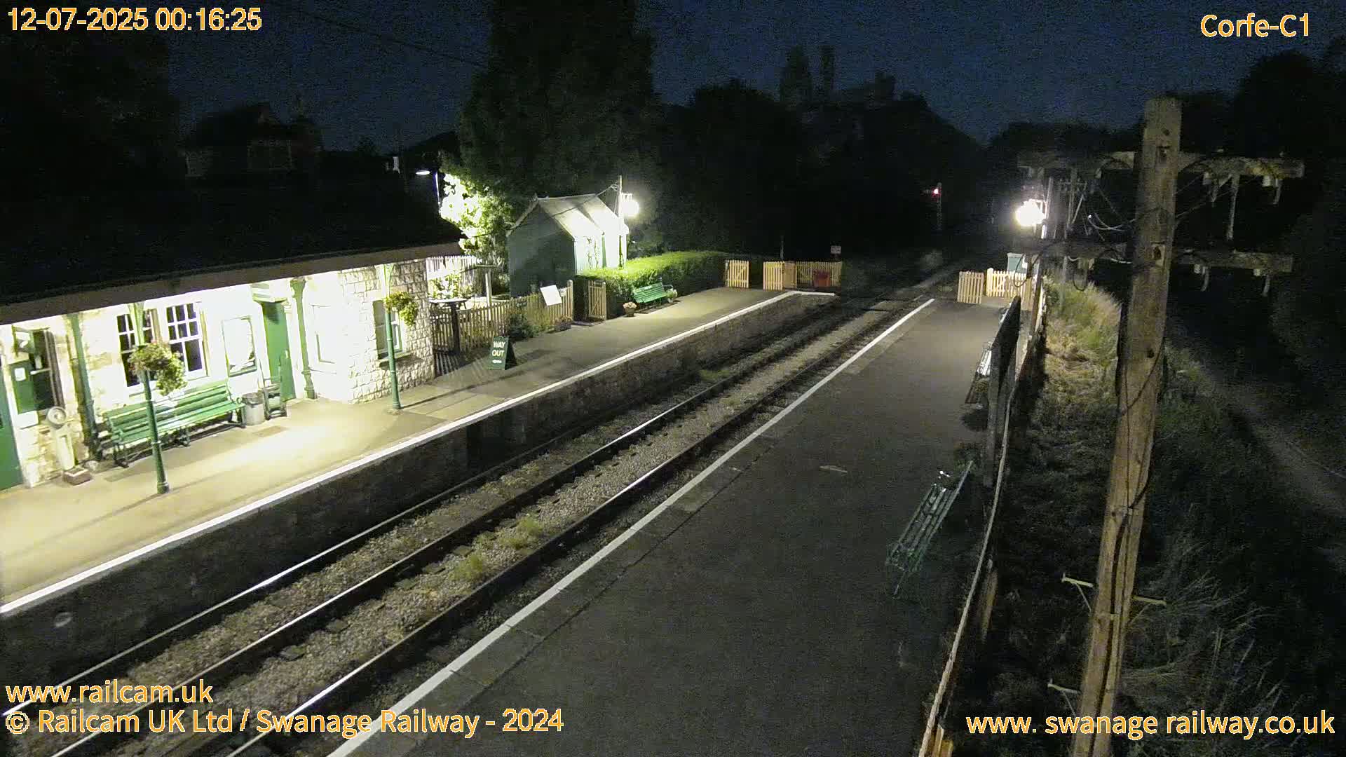 Corfe Castle View & Corfe Railway Station Live Cam - Purbeck, Dorset, South West, England, United Kingdom