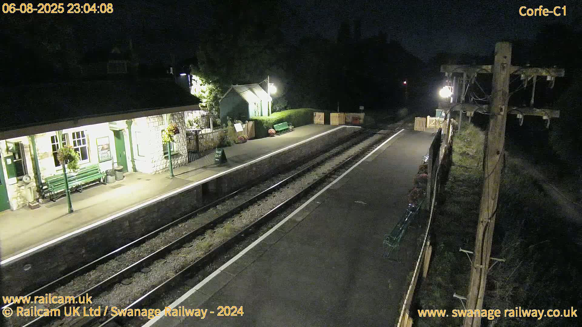 Corfe Castle View & Corfe Railway Station Live Cam - Purbeck, Dorset, South West, England, United Kingdom
