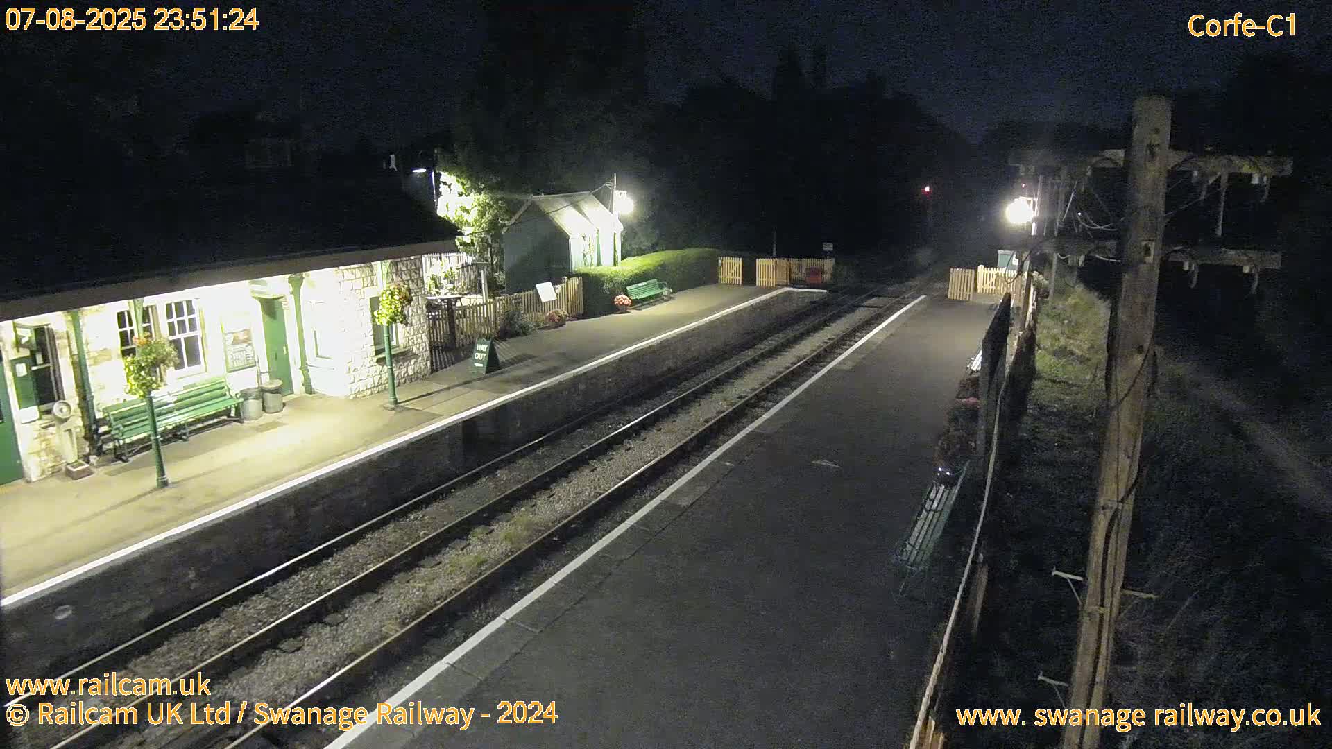 Corfe Castle View & Corfe Railway Station Live Cam - Purbeck, Dorset, South West, England, United Kingdom