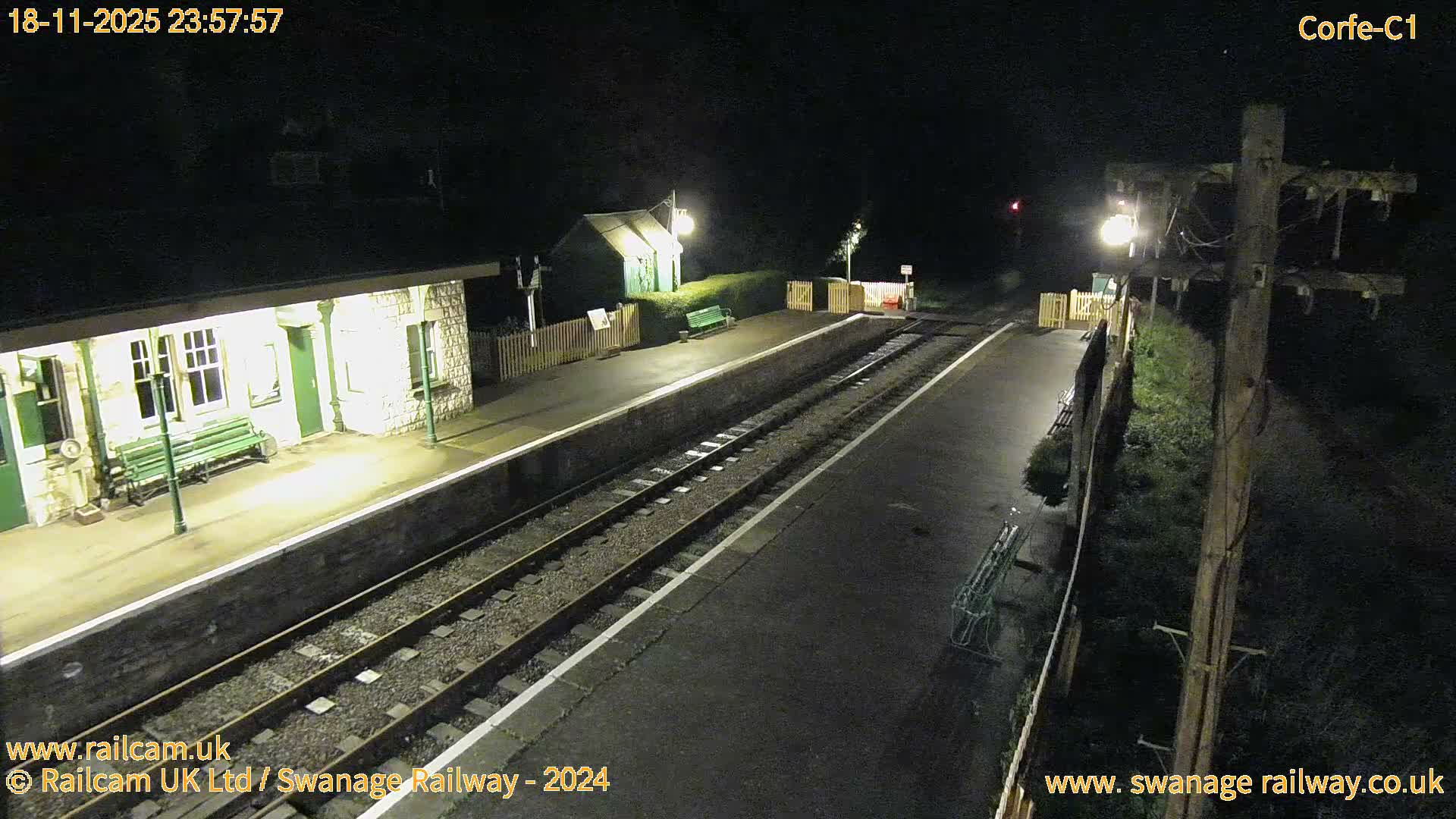 Corfe Castle View & Corfe Railway Station Live Cam - Purbeck, Dorset, South West, England, United Kingdom