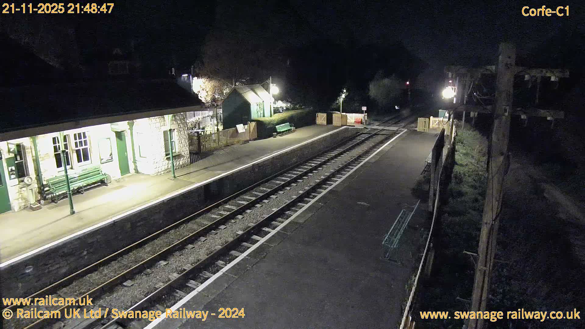 Corfe Castle View & Corfe Railway Station Live Cam - Purbeck, Dorset, South West, England, United Kingdom