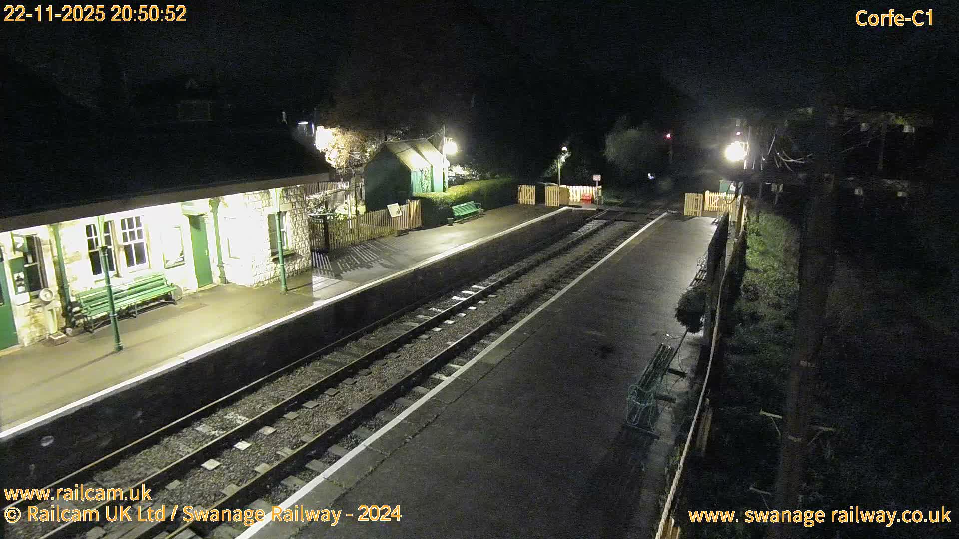 Corfe Castle View & Corfe Railway Station Live Cam - Purbeck, Dorset, South West, England, United Kingdom