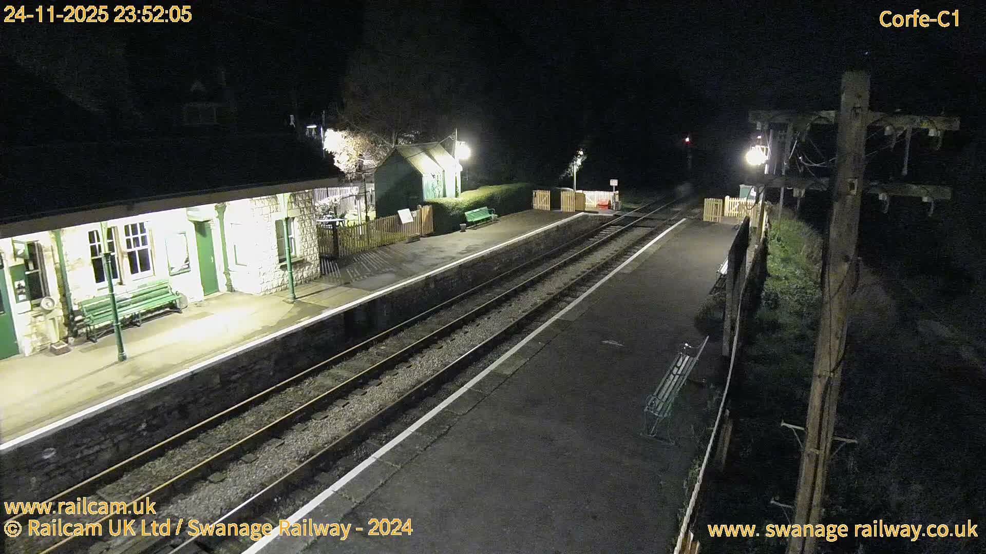 Corfe Castle View & Corfe Railway Station Live Cam - Purbeck, Dorset, South West, England, United Kingdom