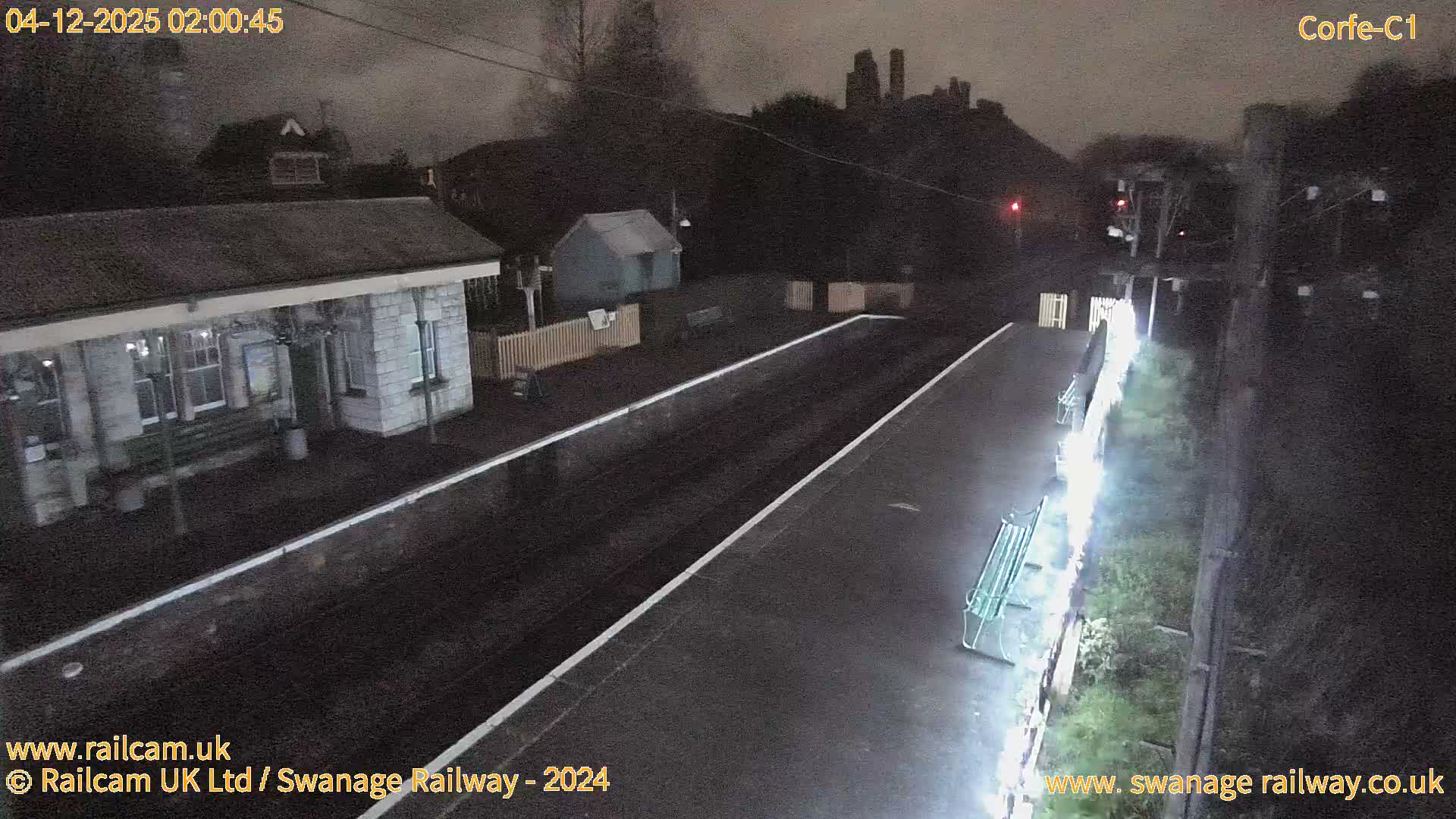 Corfe Castle View & Corfe Railway Station Live Cam - Purbeck, Dorset, South West, England, United Kingdom