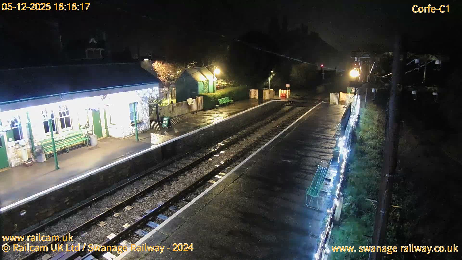 Corfe Castle View & Corfe Railway Station Live Cam - Purbeck, Dorset, South West, England, United Kingdom